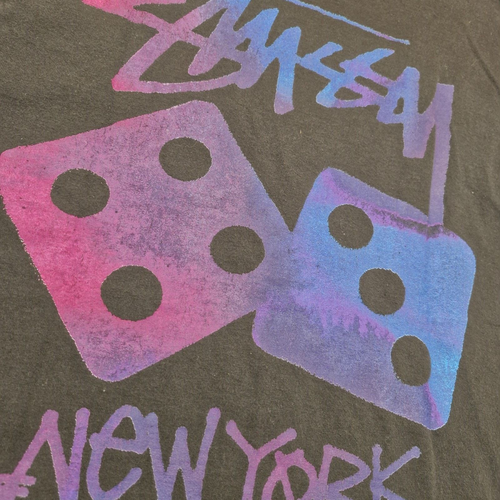 Stussy Vintage Y2K Stussy Dice New York T-Shirt Size Medium Size US M / EU 48-50 / 2 - 6 Thumbnail