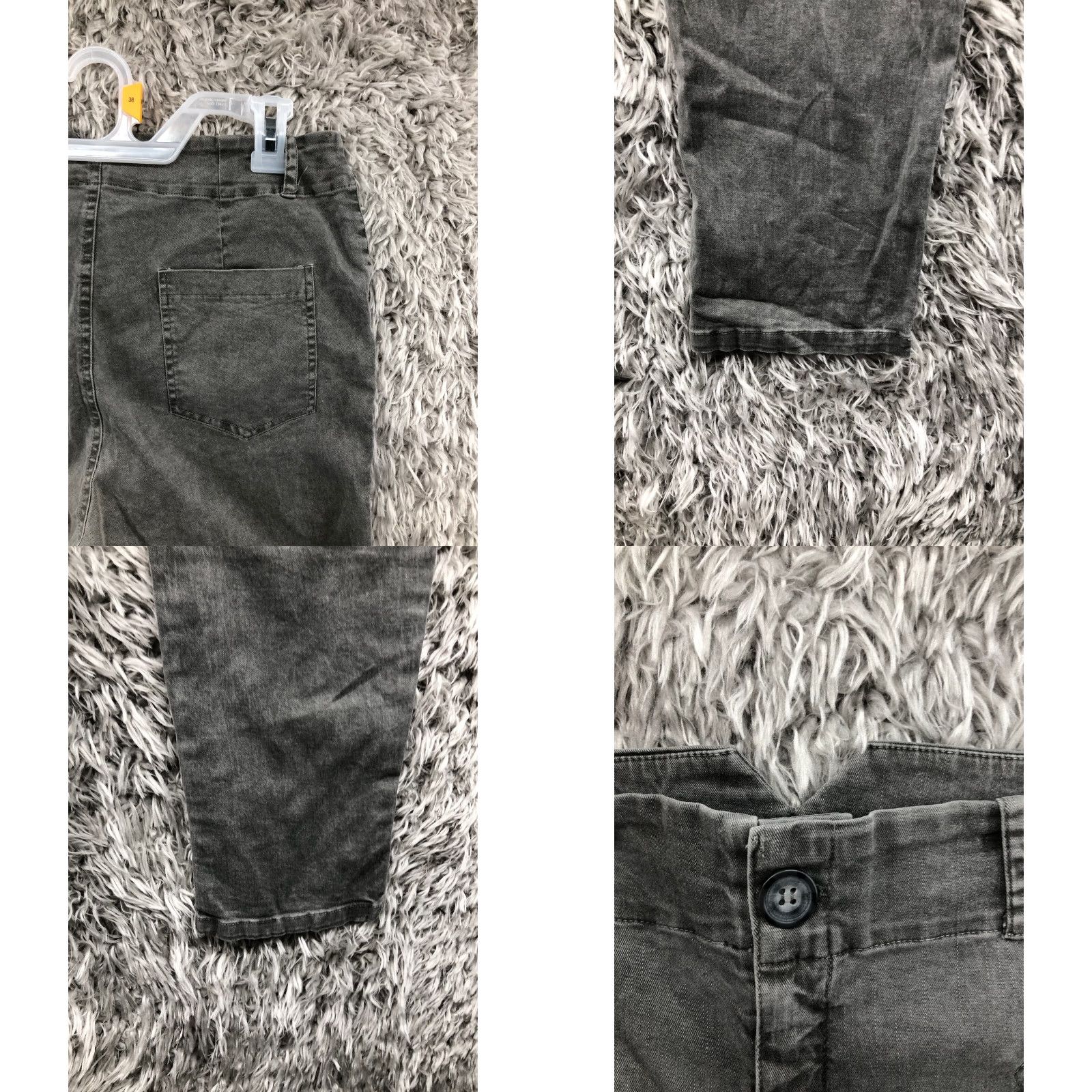 Anthropologie VINTAGE Anthropologie Jeans Women M High Rise Skinny Dark Gray Denim 5-Pocket Regular Cotton Baggy? Size 32" / US 10 / IT 46 - 8 Thumbnail