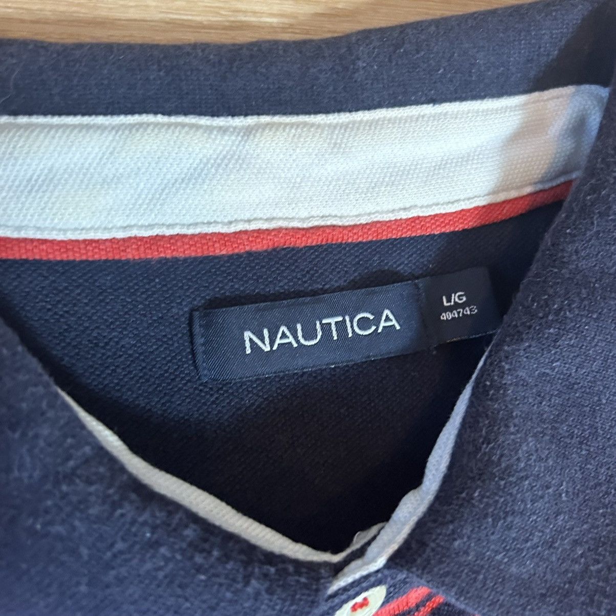 Nautica Vintage 90s Nautica Striped Polo shirt L Size US L / EU 52-54 / 3 - 5 Thumbnail