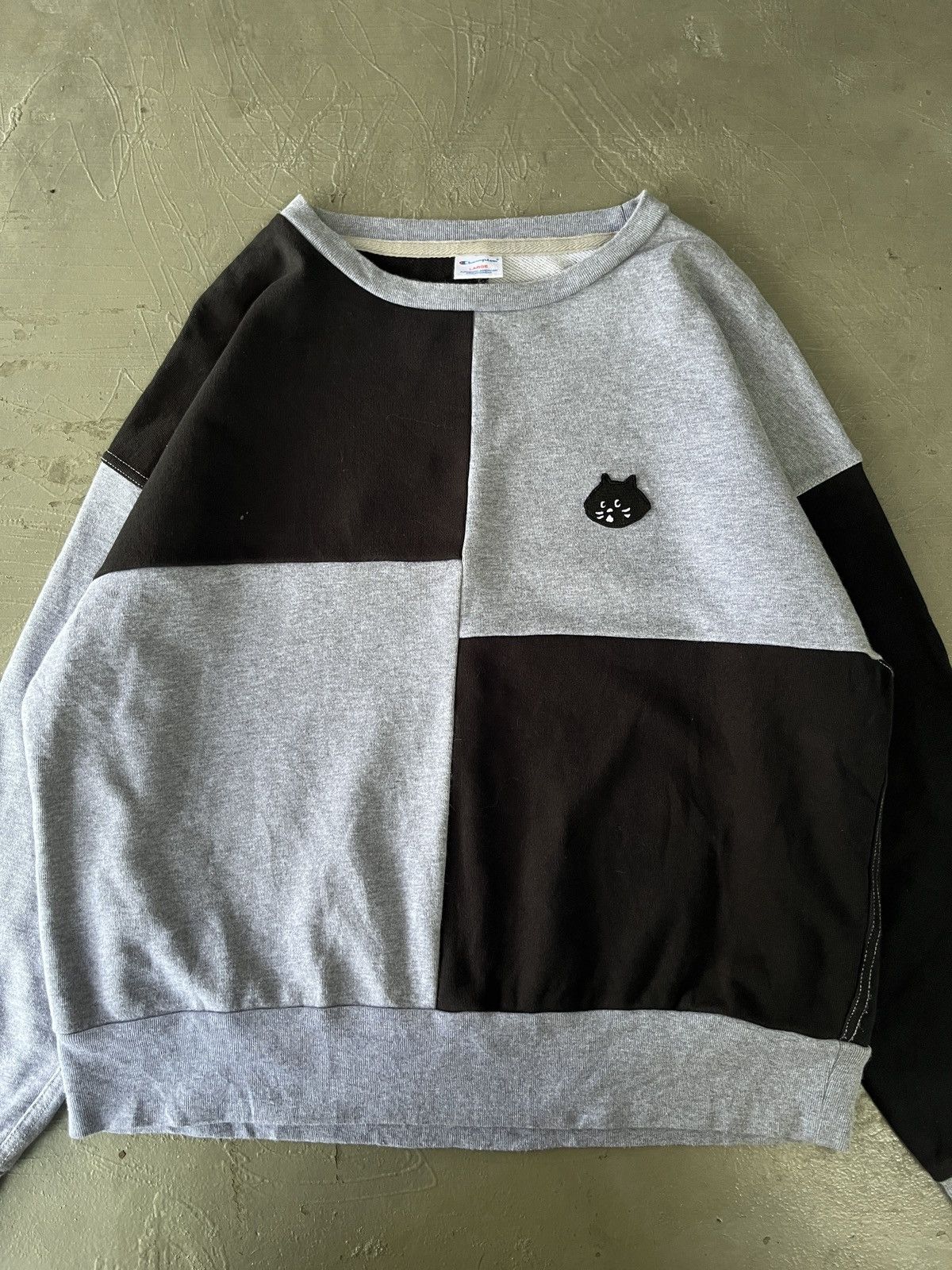 Issey Miyake Issey Miyake Ne-Net x Champion Nya Logo Patchwork Crewneck Size US L / EU 52-54 / 3 - 2 Thumbnail