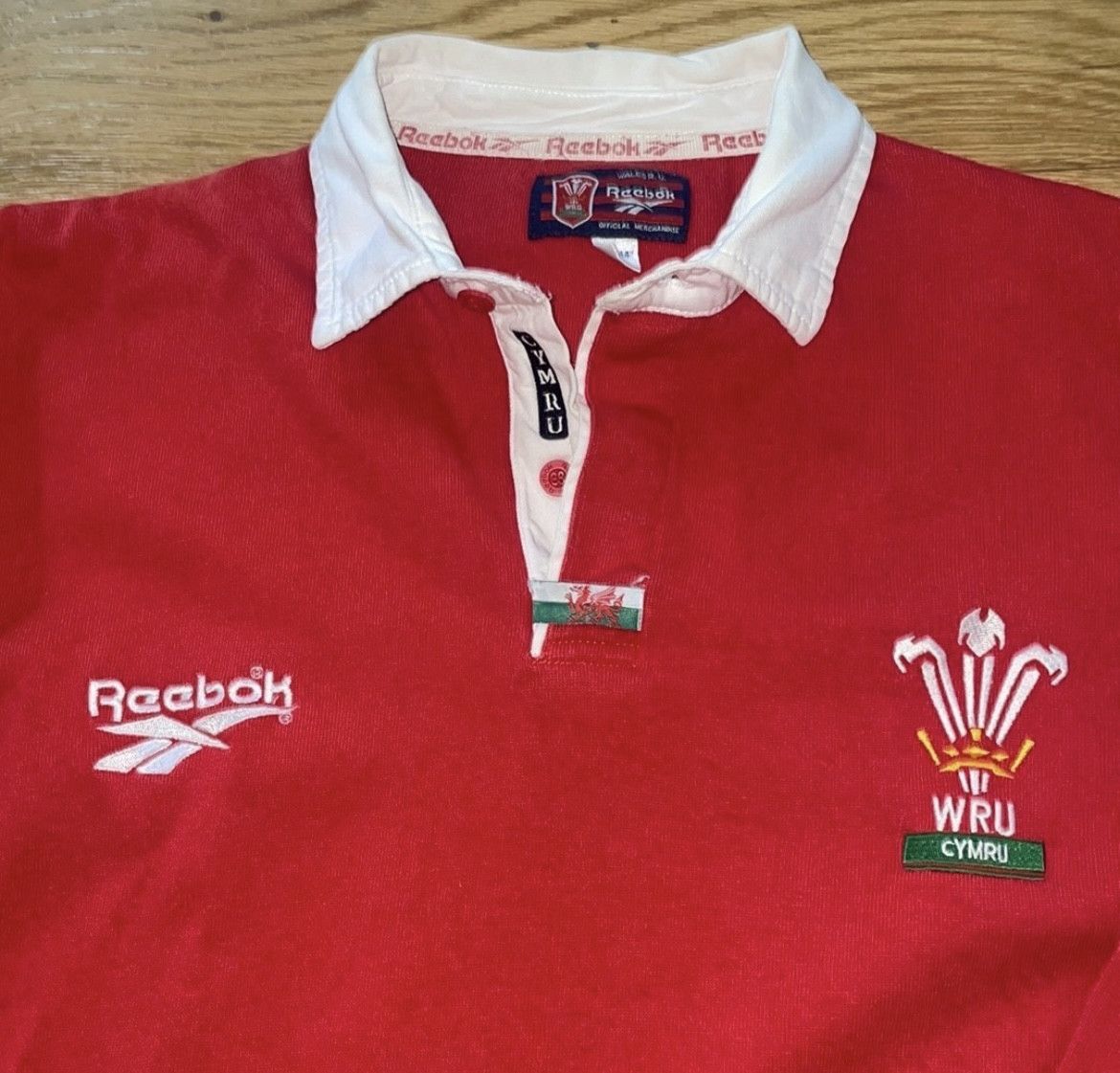 Reebok Vintage Wales Rugby Union Reebok Long Sleeve Rugby Shirt 90s Size US XL / EU 56 / 4 - 4 Thumbnail
