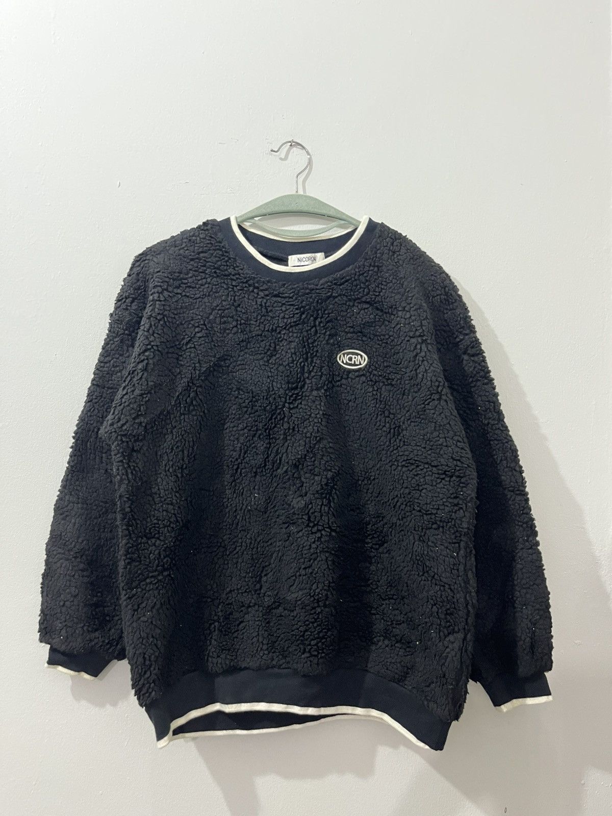 If Six Was Nine 💥NICORON NCRN OVAL LOGO Deep Pile Fleece Pullover Size US L / EU 52-54 / 3 - 2 Thumbnail