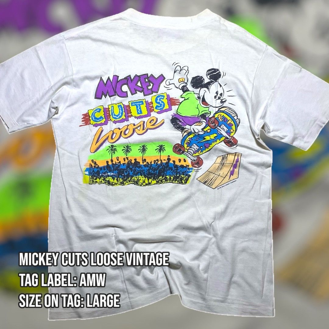 Other × Vintage Mickey Cuts Loose - Skate Tee Size US L / EU 52-54 / 3 - 1 Thumbnail