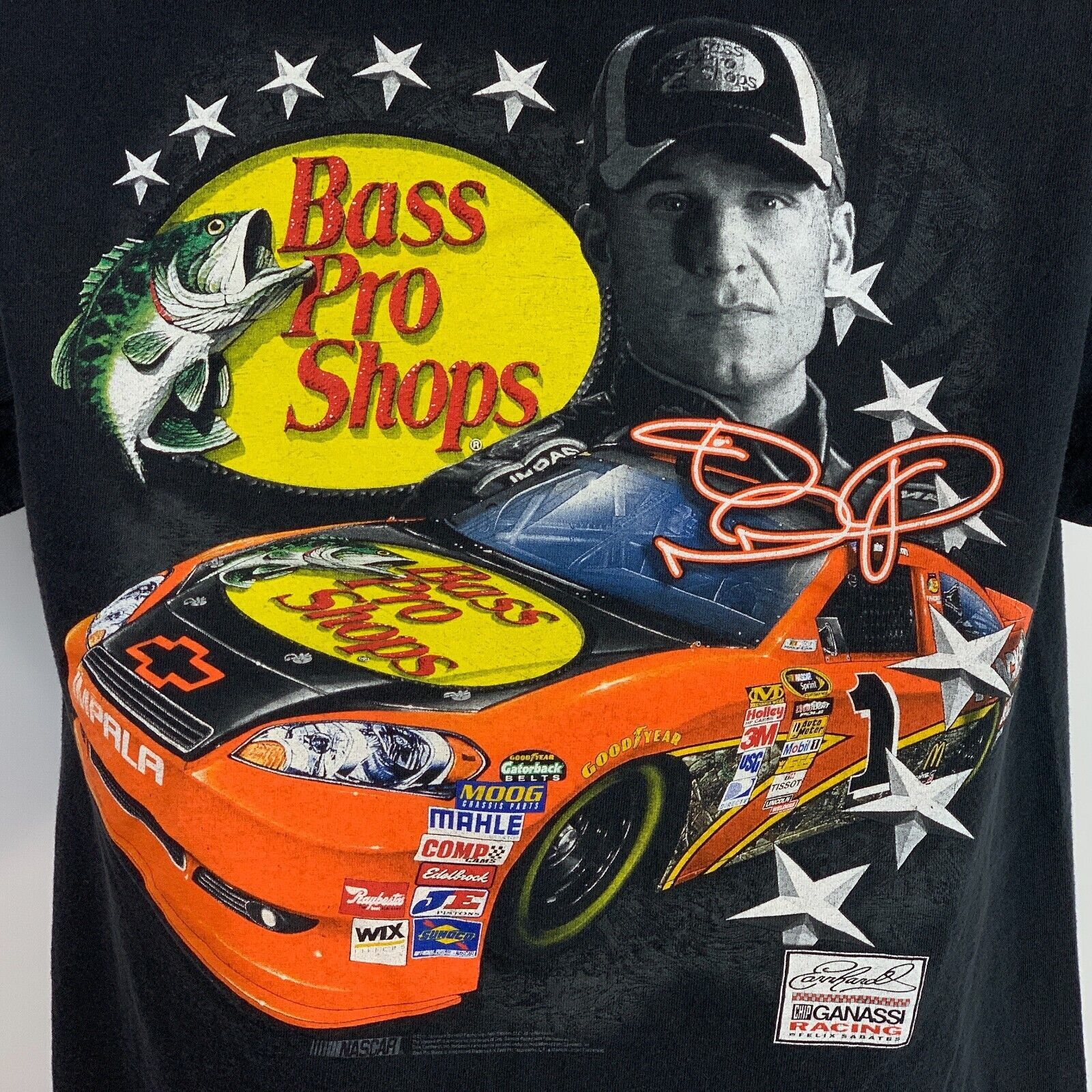 Delta Jamie McMurray Bass Pro Shops T Shirt NASCAR M Medium Size US M / EU 48-50 / 2 - 5 Thumbnail