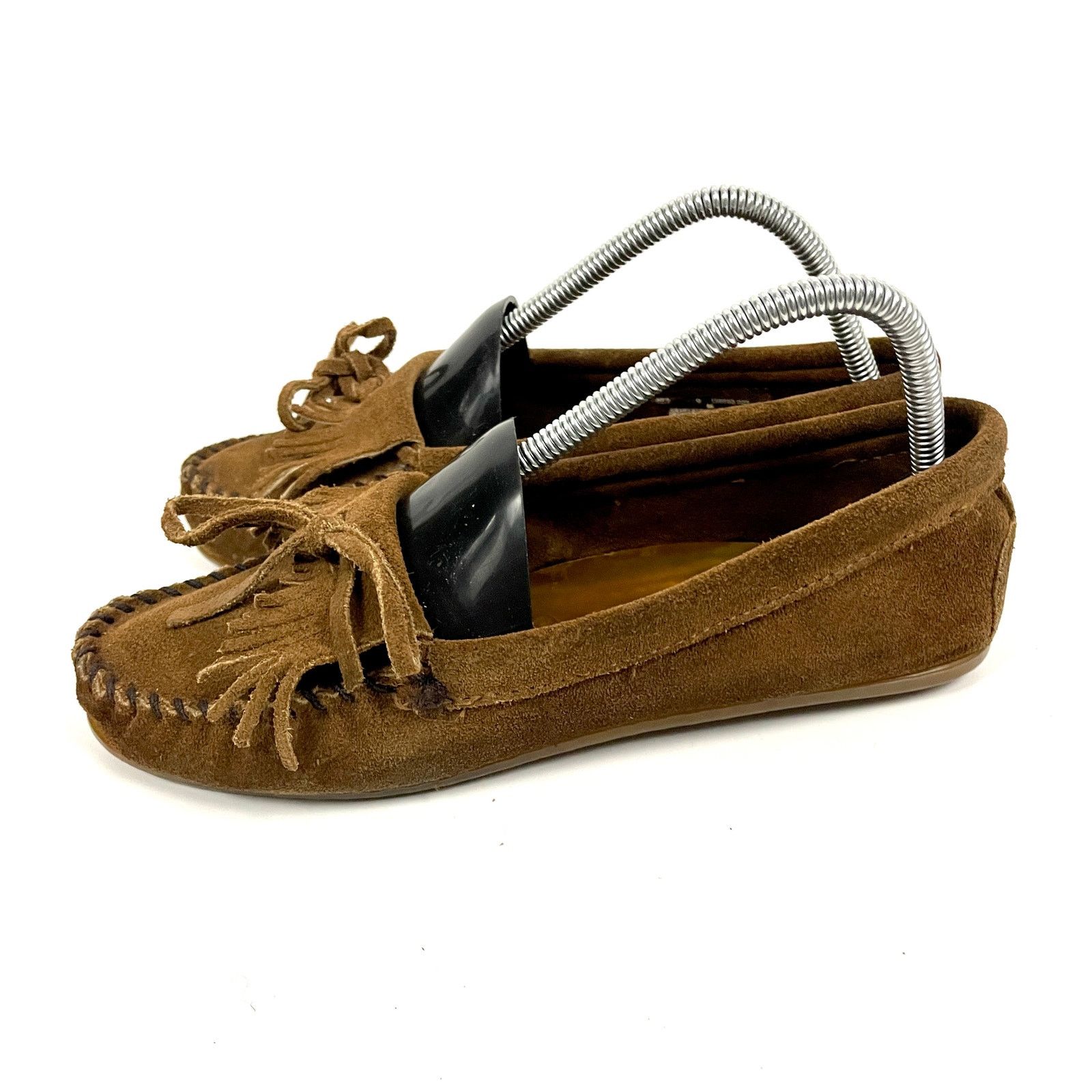Minnetonka Minnetonka Suede Kilty Moccasins Sz 9 Women's Brown Leather Size US 9 / IT 39 - 8 Thumbnail