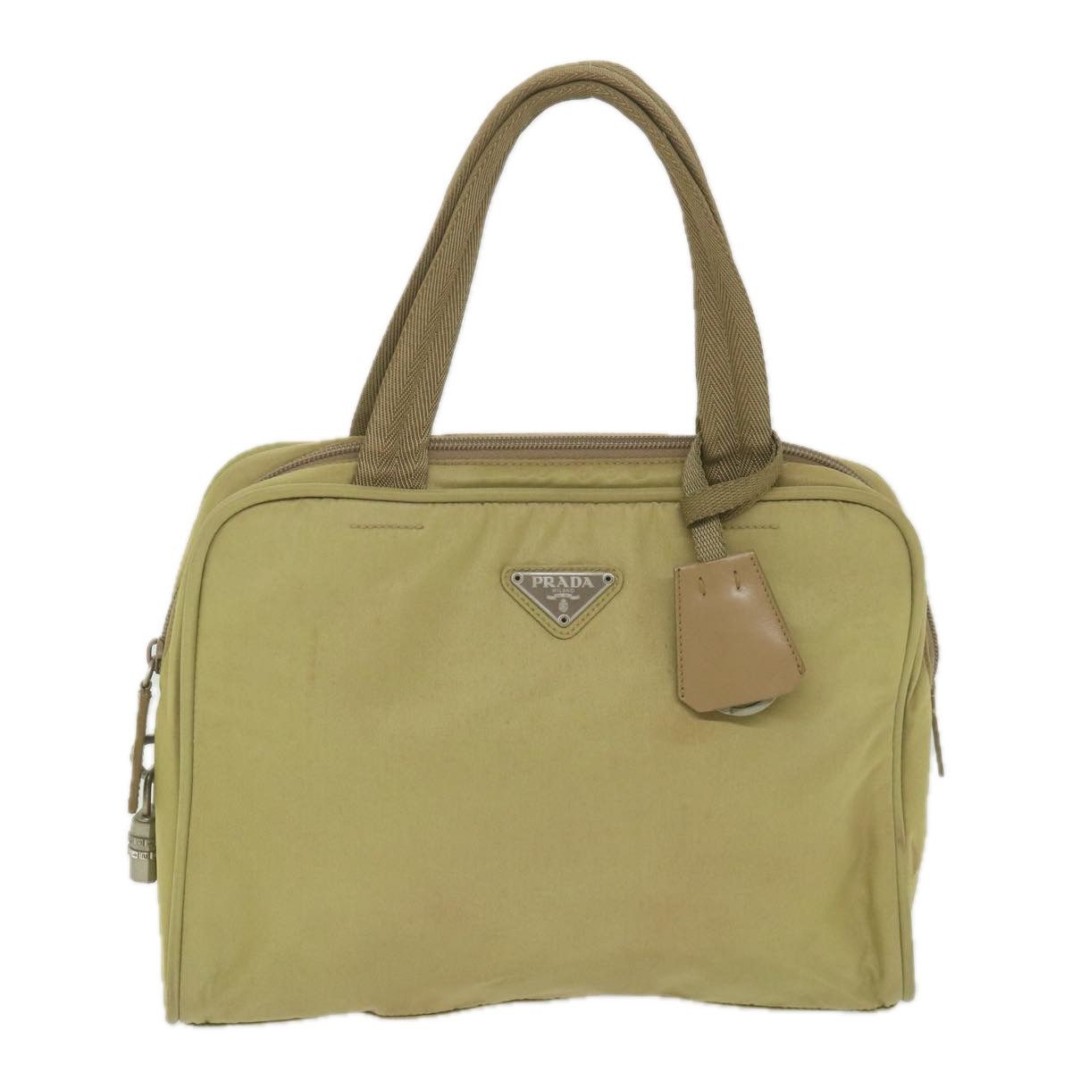 Prada Beige Synthetic Handbag (Pre-Owned) Size ONE SIZE - 1 Thumbnail
