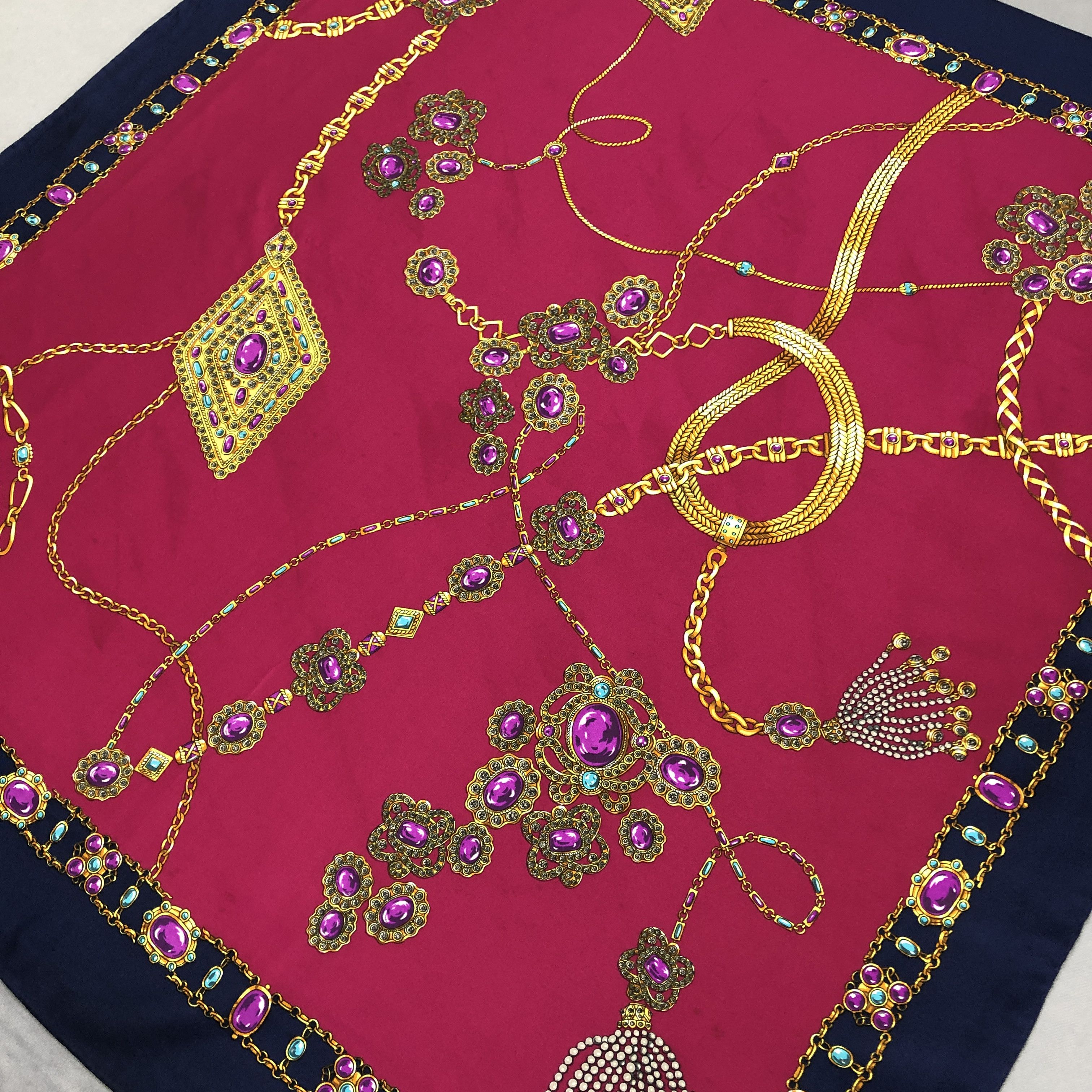Other Vintage SILK Scarf Twill Stole Wraps Scarves Size ONE SIZE - 6 Thumbnail