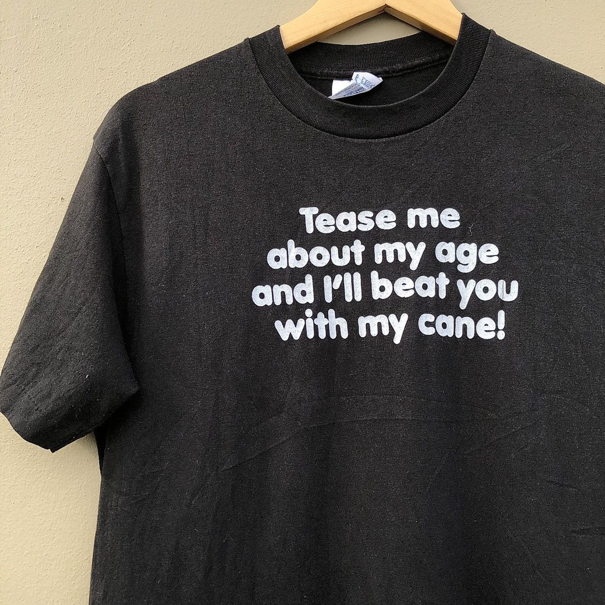 Vintage Vintage tease me about my age tee Size US L / EU 52-54 / 3 - 2 Thumbnail