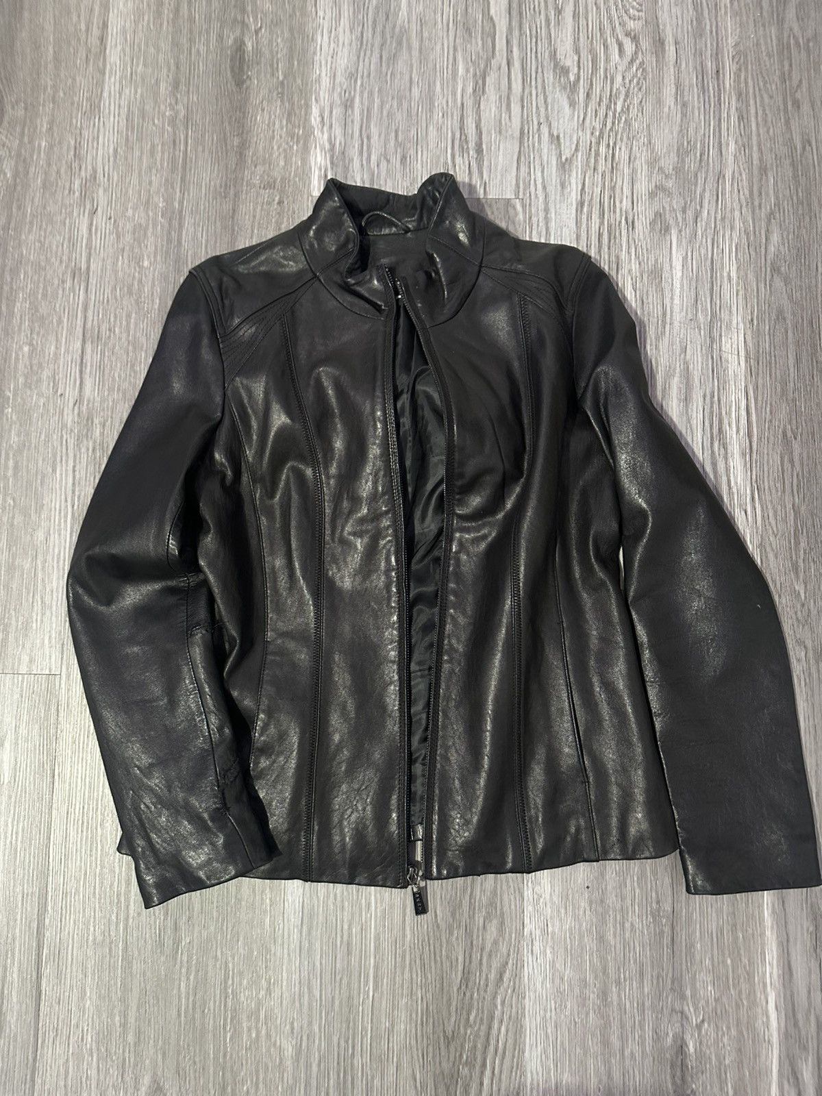 Vintage one of one shark lamb leather jacket Size US M / EU 48-50 / 2 - 4 Thumbnail