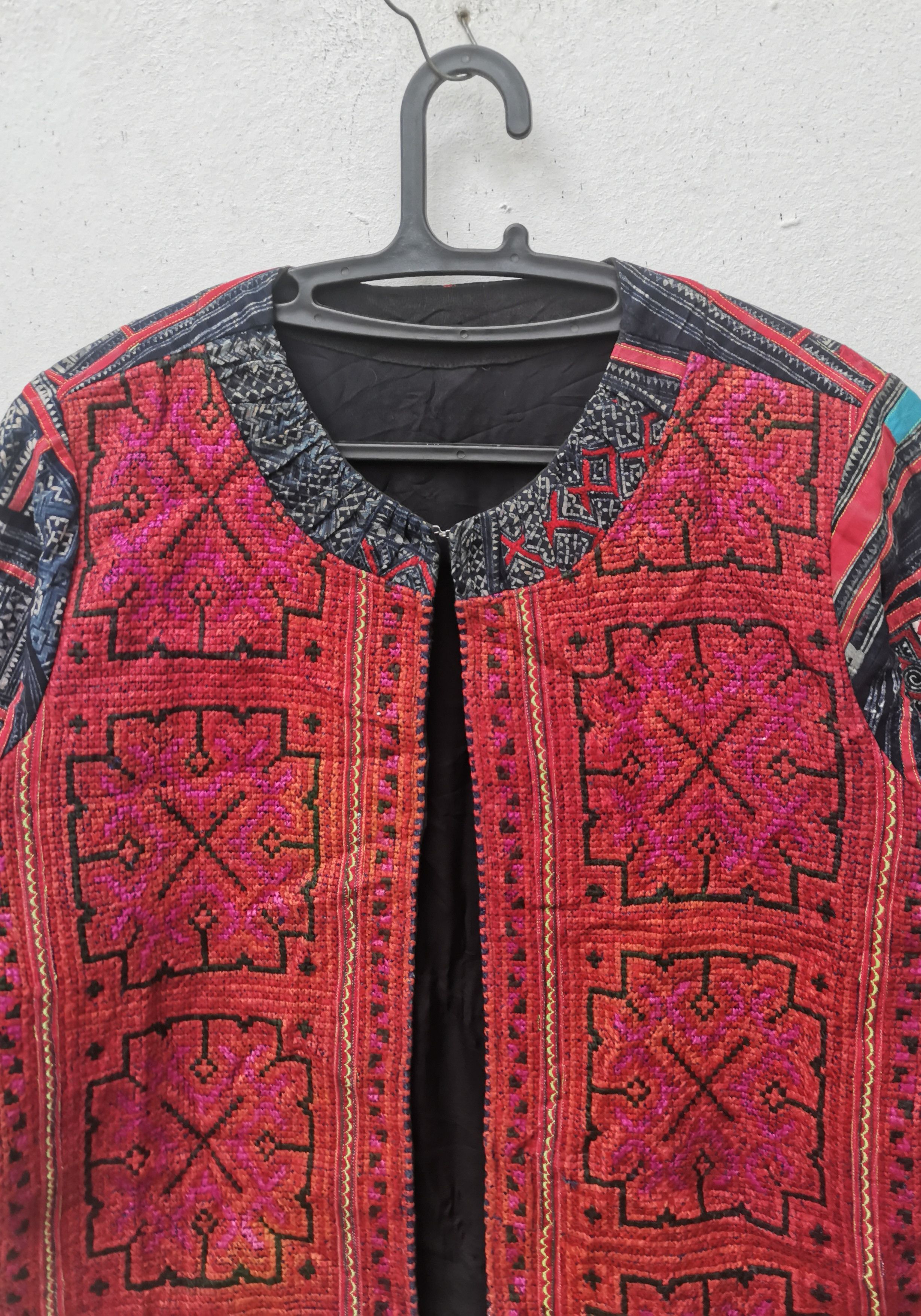 Japanese Brand × Vintage Rare vintage jacket stylish cardigan patchwork Size M / US 6-8 / IT 42-44 - 2 Thumbnail