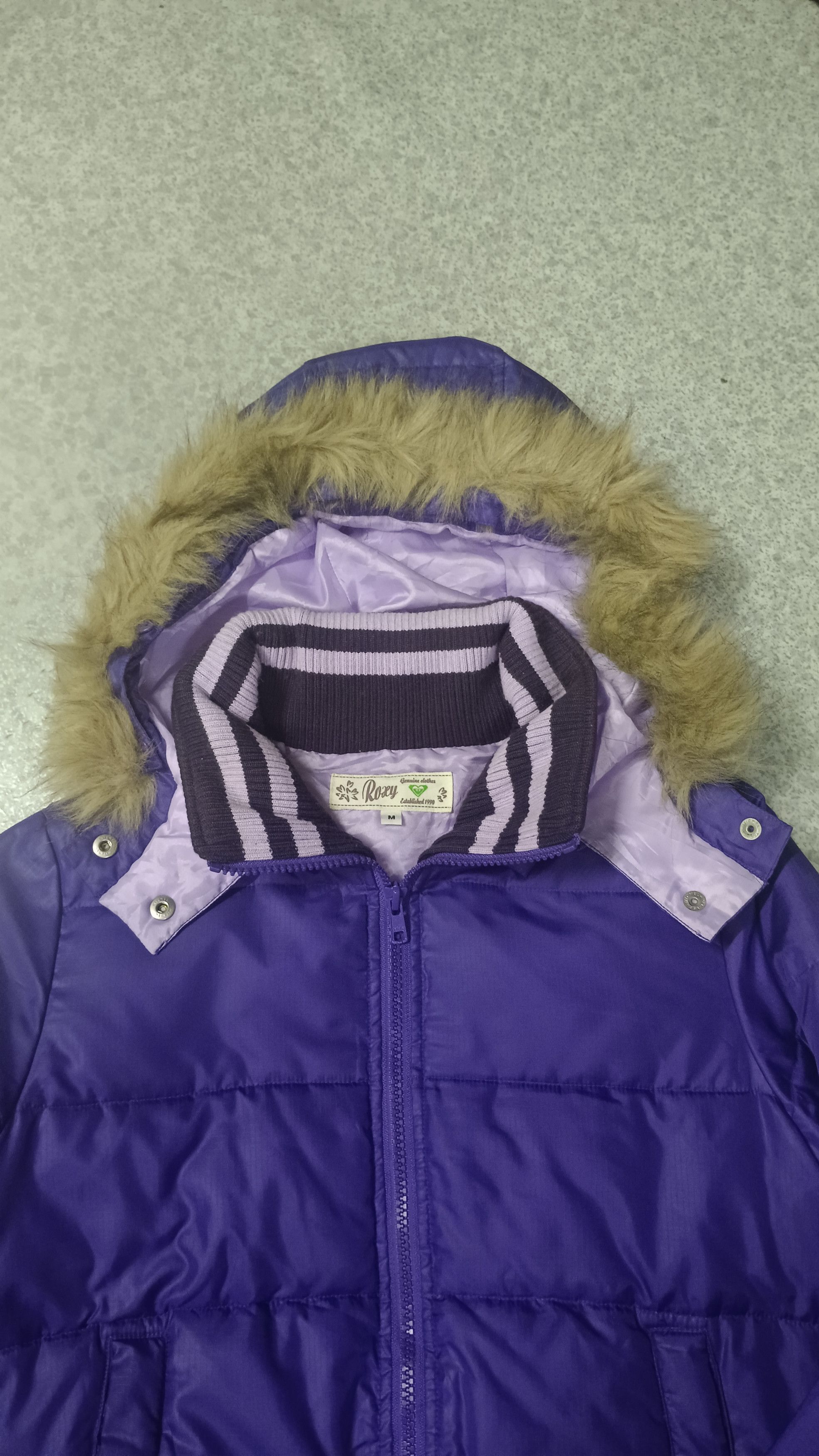 Japanese Brand Roxy Crop Puffer Jacket Size M / US 6-8 / IT 42-44 - 4 Thumbnail