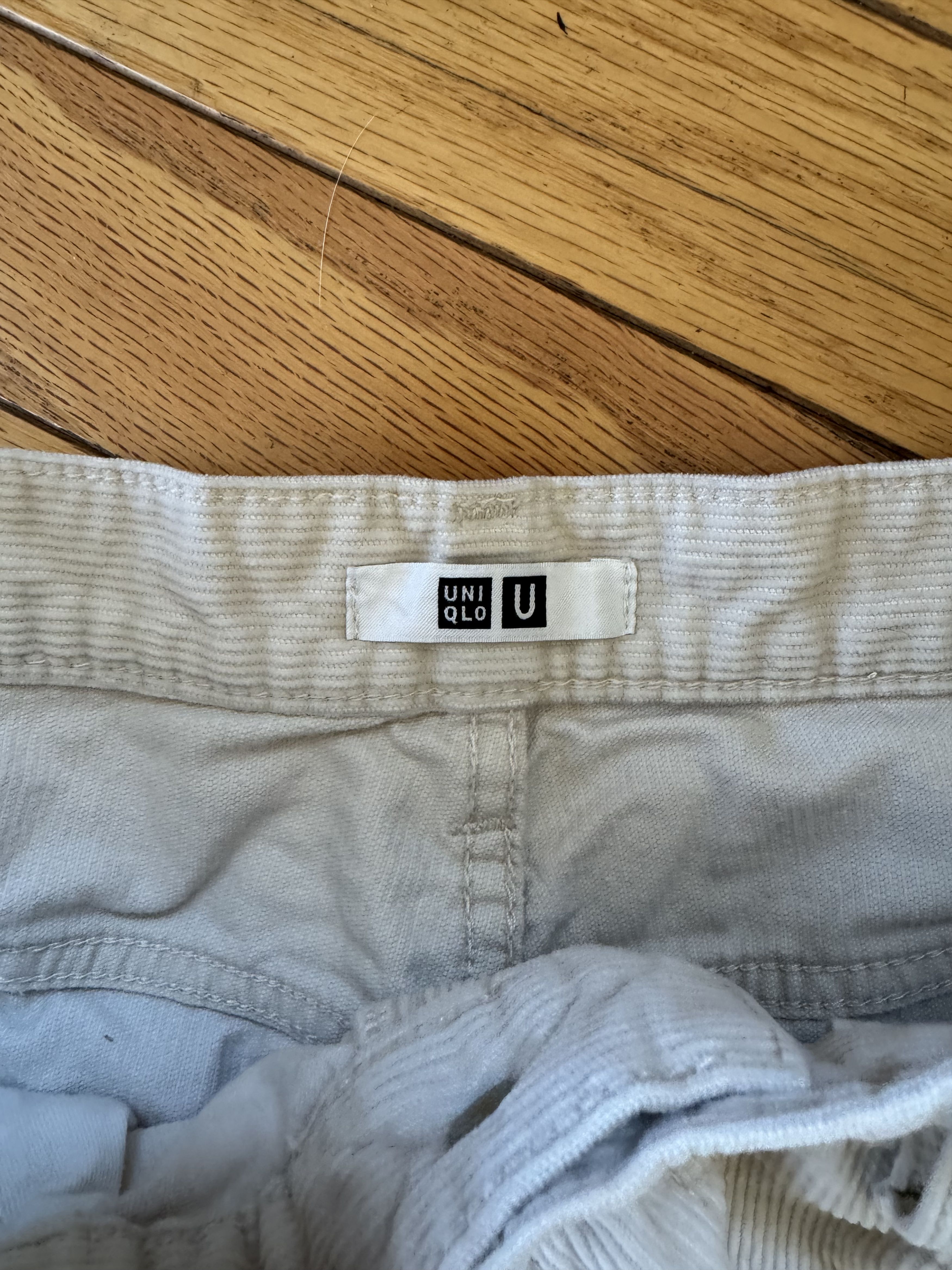 Lemaire × Uniqlo Uniqlo U (Lemaire) Off-White Corduroy Pants Size US 33 - 2 Thumbnail