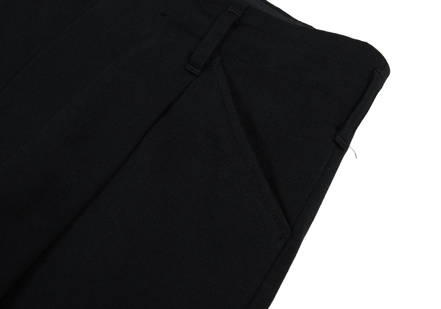 Jean Paul Gaultier Wool Gabardine Tack Straight Pants in Black 48 Size US 32 / EU 48 - 3 Thumbnail