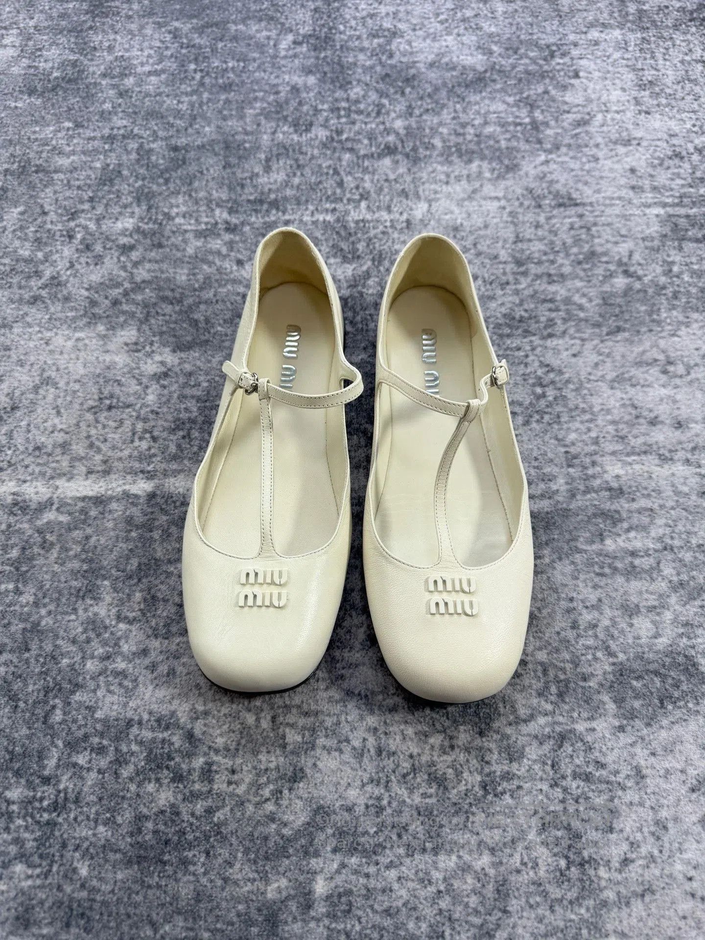 Miu Miu Miu Miu Lambskin Letter Logo Flat Shoes. Size US 6.5 / IT 36.5 - 2 Thumbnail