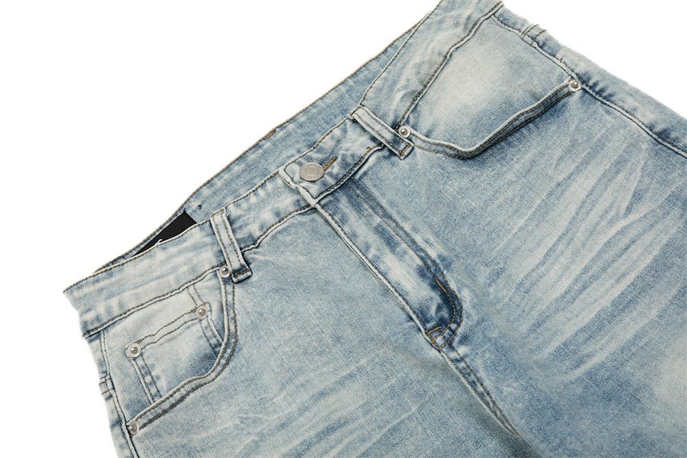 Japanese Brand × Jean Men's street punk heavy duty distressed washed jeans Size US 32 / EU 48 - 4 Thumbnail