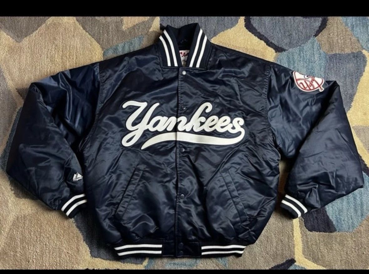 image of Starter x Vintage VTG Majestic Authentic Collection New York Yankees in Blue, Men's (Size 2XL)