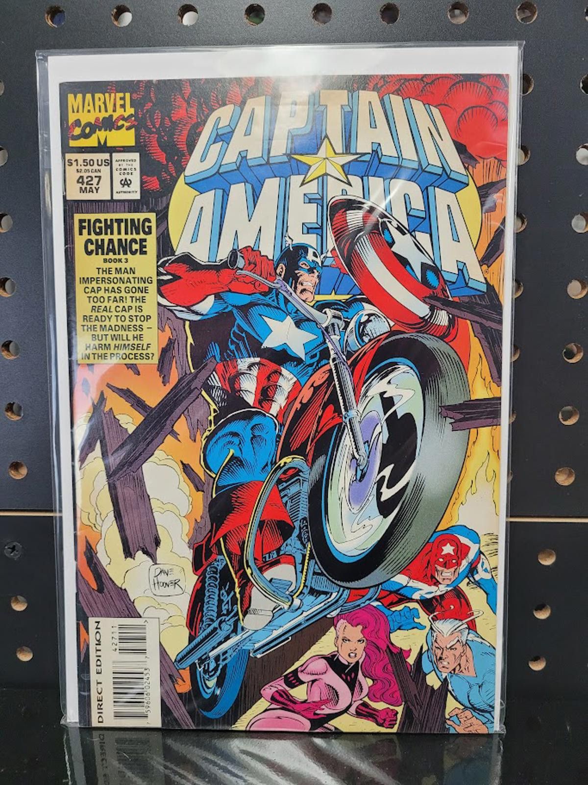 Marvel Comics Captain America #427 Comic Book - Exciting Action! Size ONE SIZE - 1 Thumbnail