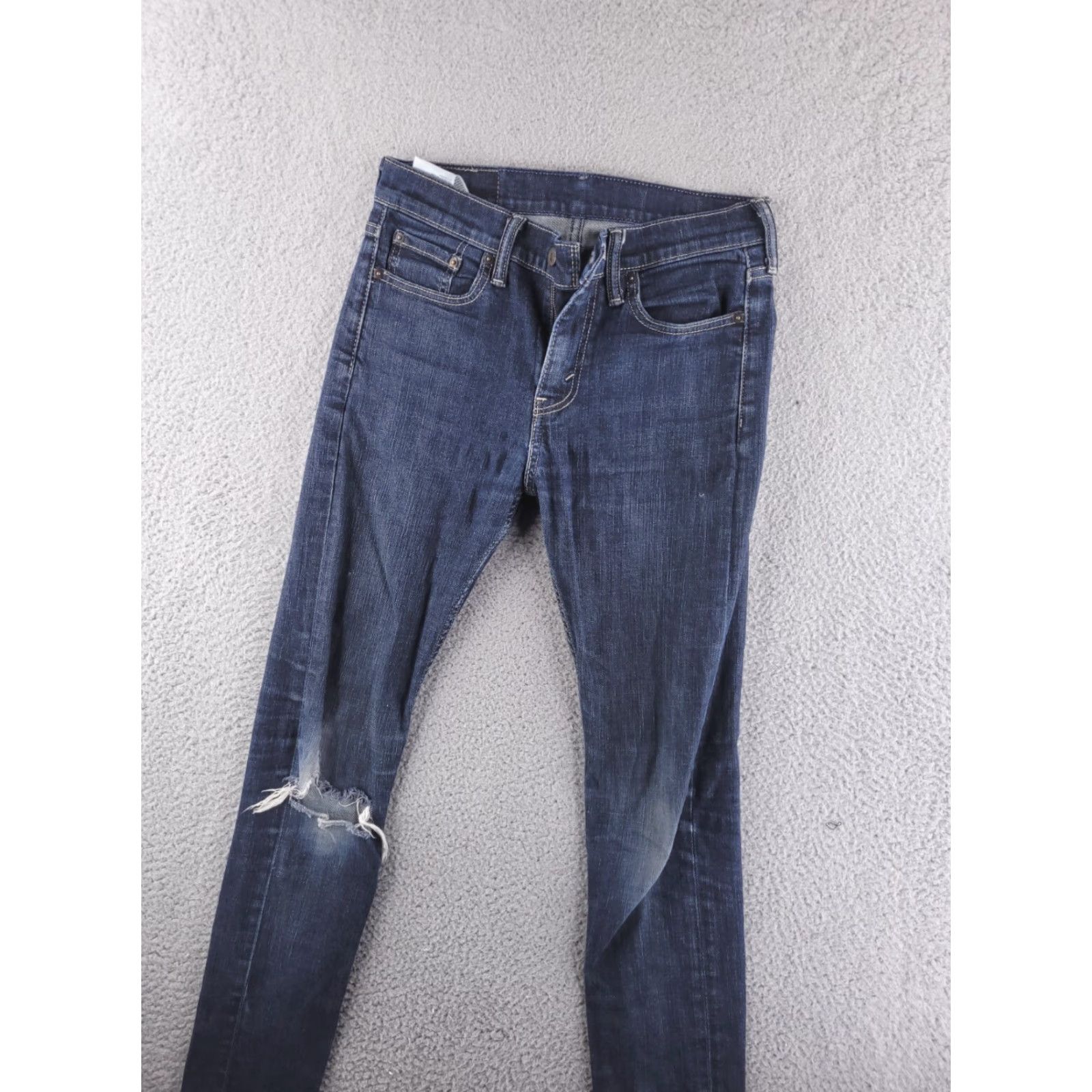 Levi's Levi's Jeans Men 28x30 Skinny Denim Blue 510 Distressed Slim Fit Size US 28 / EU 44 - 2 Thumbnail