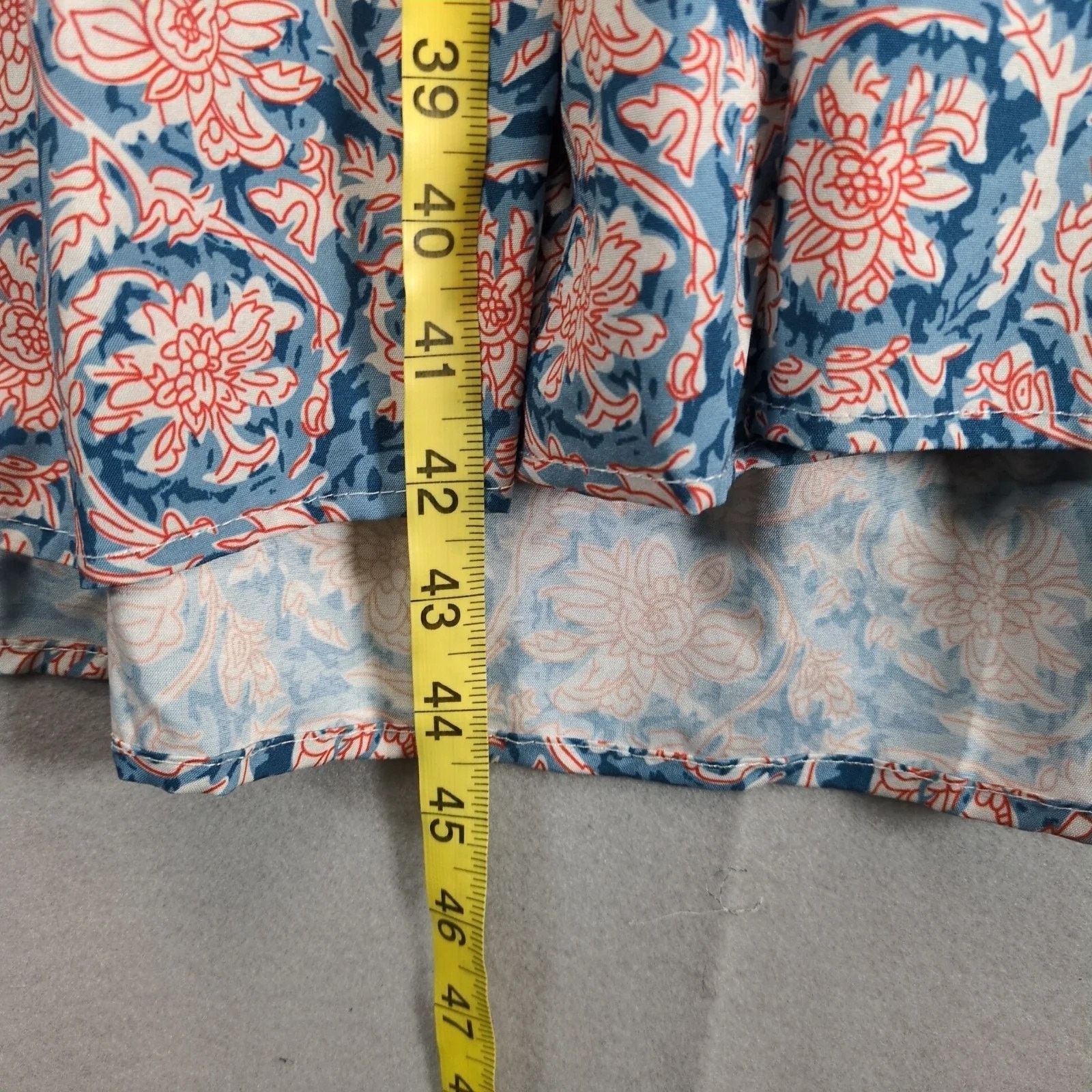 Other SundayUp Floral Tiered Midi Dress Sz S Puff Sleeves V-Neck Size S / US 4 / IT 40 - 6 Thumbnail