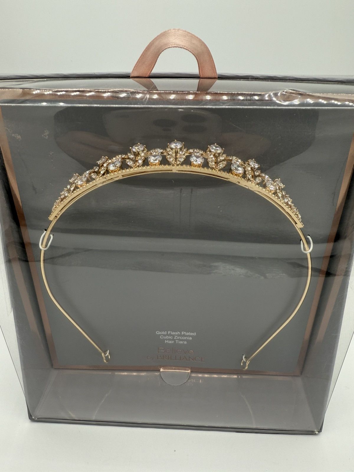 Other Believe by Brilliance Gold Plated Tiara Crown Cubic Zirconia Size ONE SIZE - 1 Thumbnail