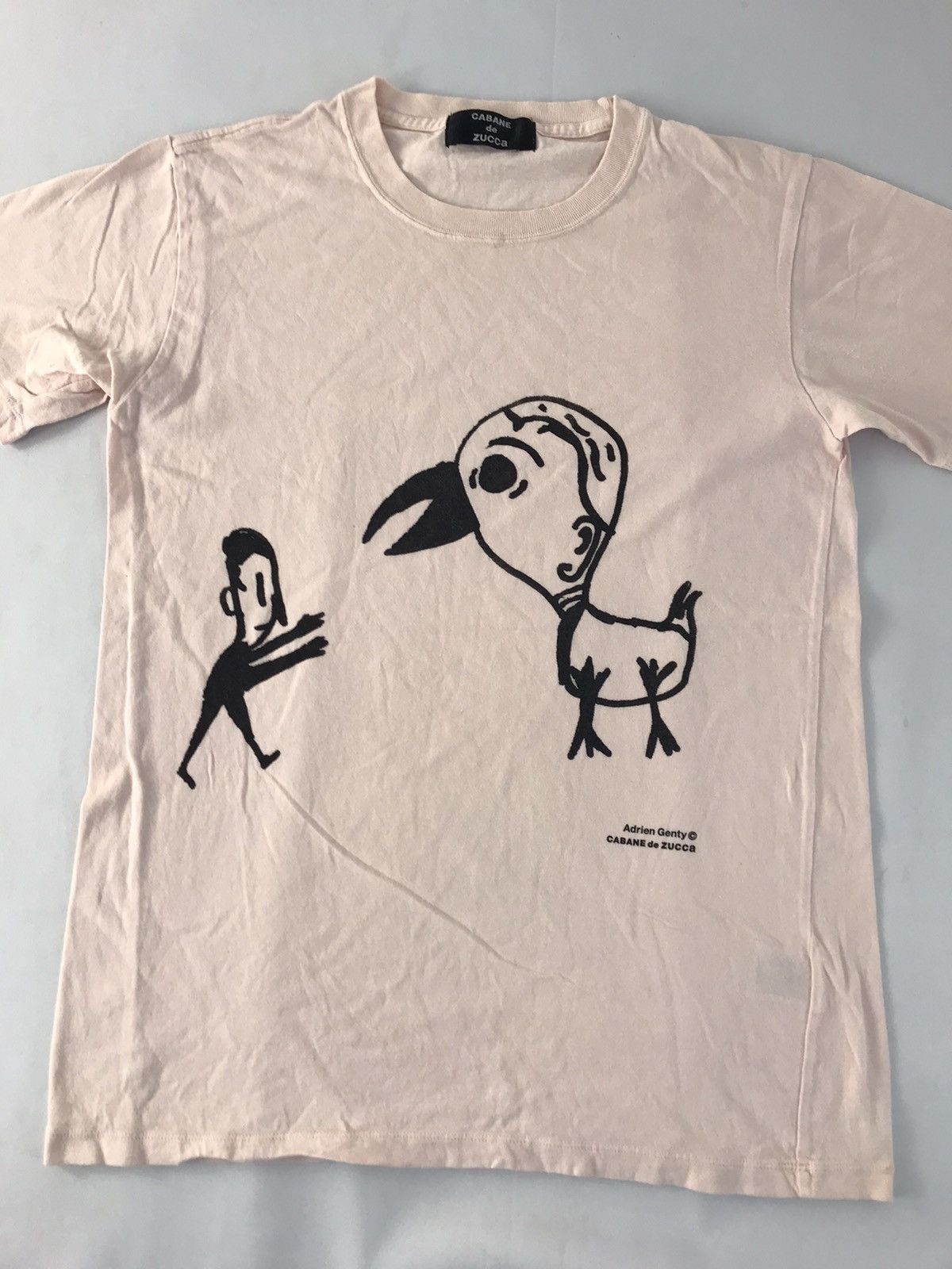 CABANE de ZUCCa Cabane De Zucca Adrien Genty Bird Big Logo Printed Tee Size US S / EU 44-46 / 1 - 3 Thumbnail