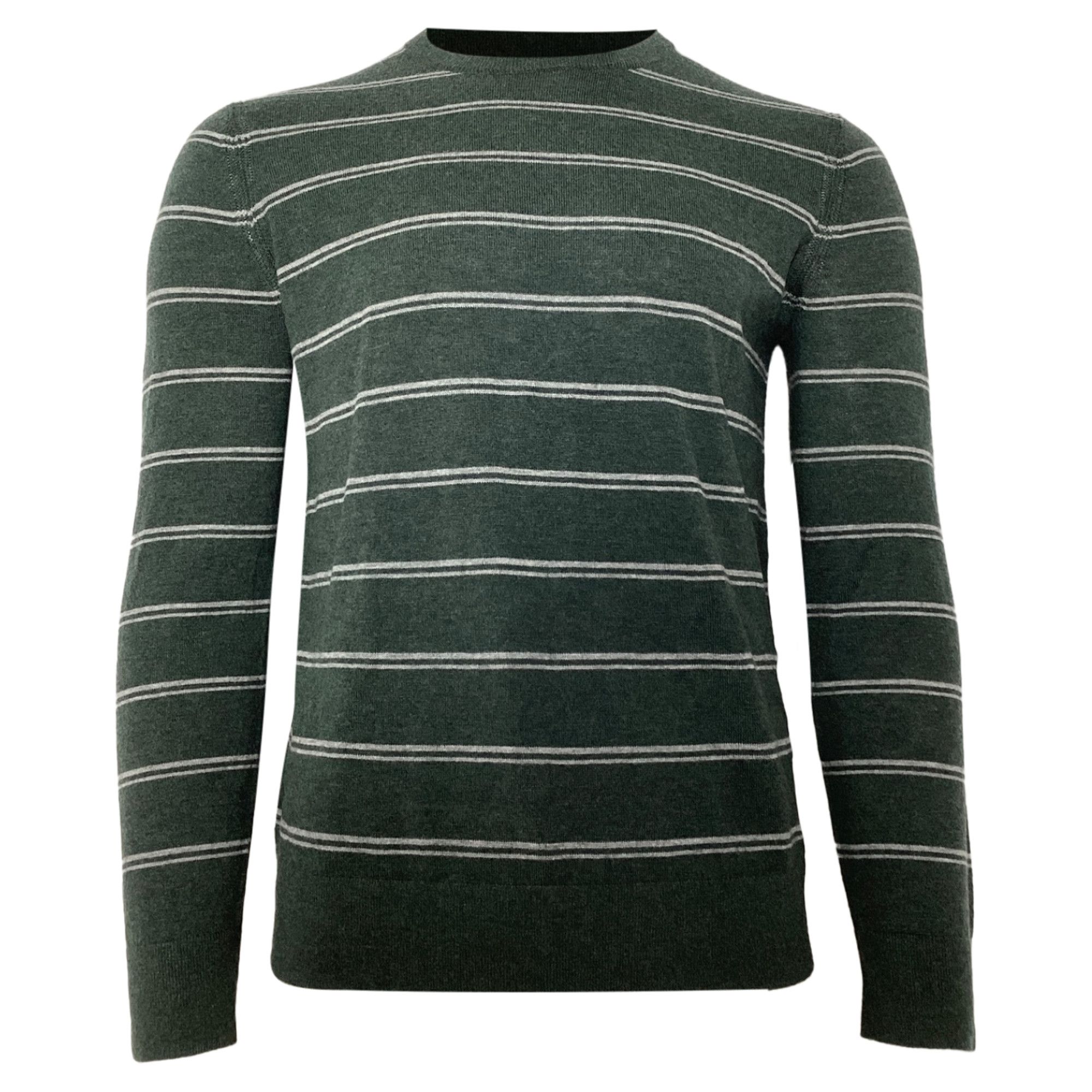 Theory Theory Riland Crewneck Sweater in Green Wool Size US M / EU 48-50 / 2 - 1 Thumbnail