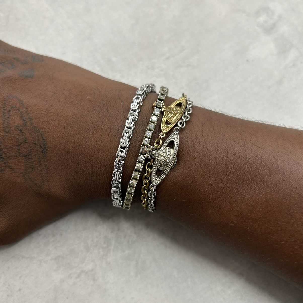 Vintage Y2K 2000s bike chain style link silver heavyweight bracelet Size ONE SIZE - 4 Thumbnail