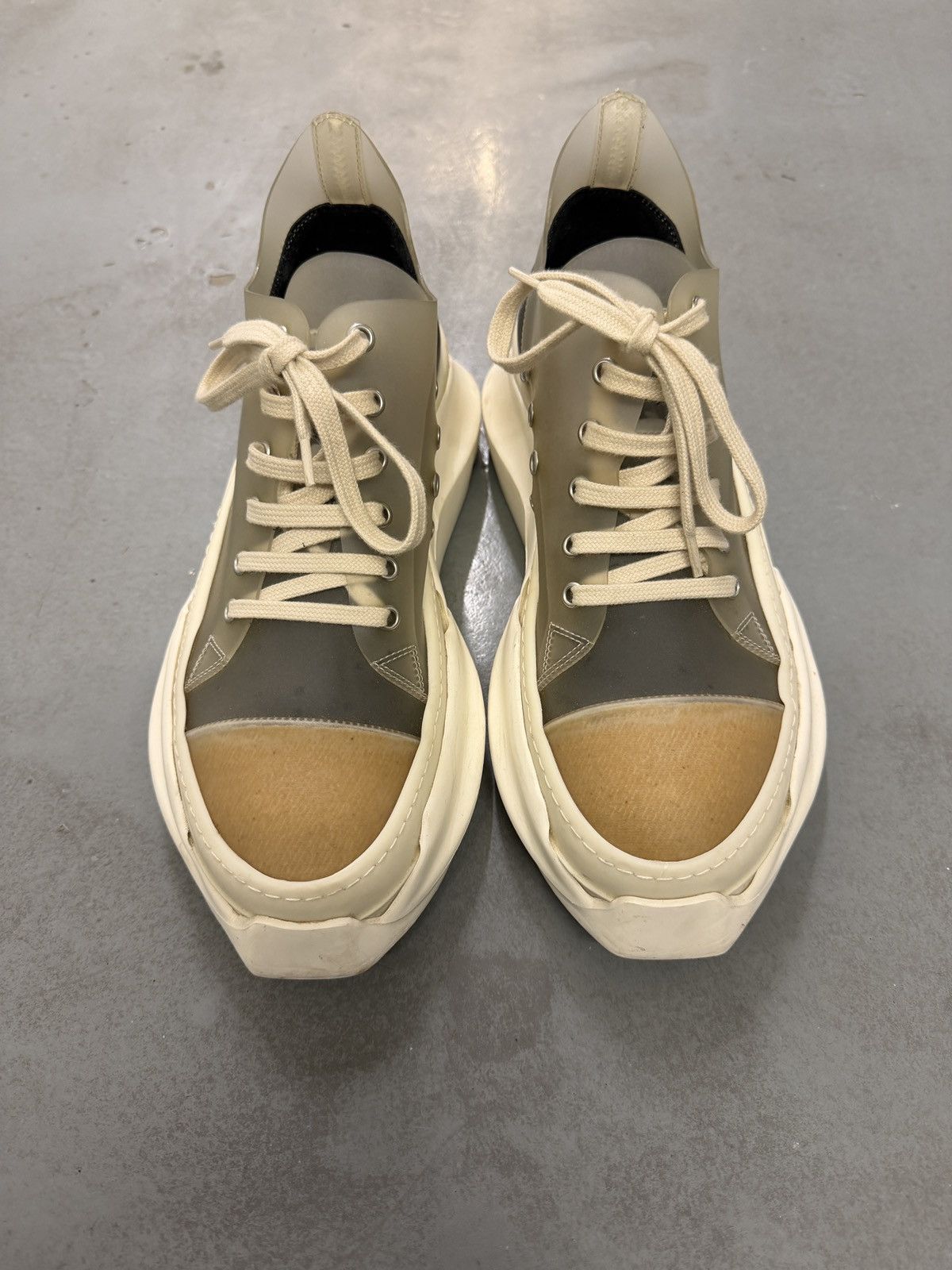 Rick Owens Drkshdw Rick Owens Drkshdw Transparent Abstract Low Sneakers Size US 8 / EU 41 - 2 Thumbnail