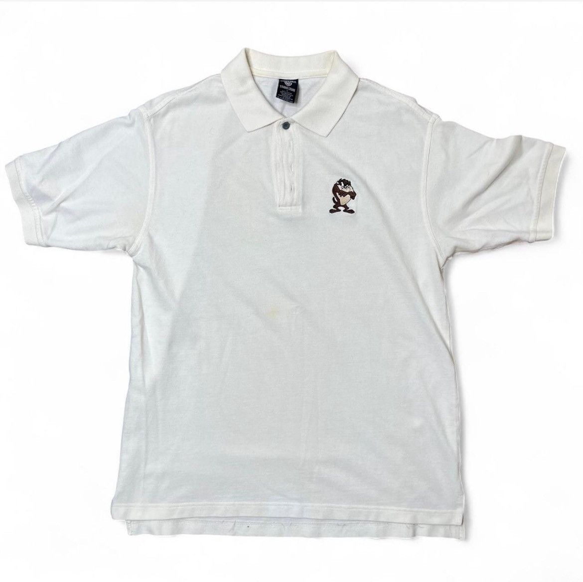 Warner Bros Vintage 1996 Warner Bros. Tasmanian Devil Polo Size US S / EU 44-46 / 1 - 1 Thumbnail