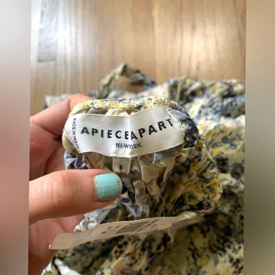 Apiece Apart NWT Apiece Apart 6 Sundress Wrap Dress Water Flowers Wassily Wrap Dress Multicolor Long Women Girls Mens Size M / US 6-8 / IT 42-44 - 5 Thumbnail