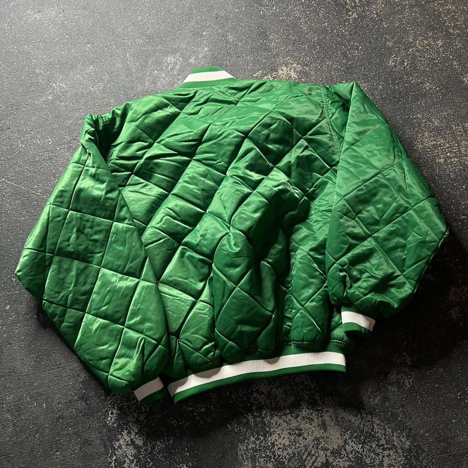 NBA Vintage Boston Celtics Green Quilted Jacket Size US XXL / EU 58 / 5 - 3 Thumbnail
