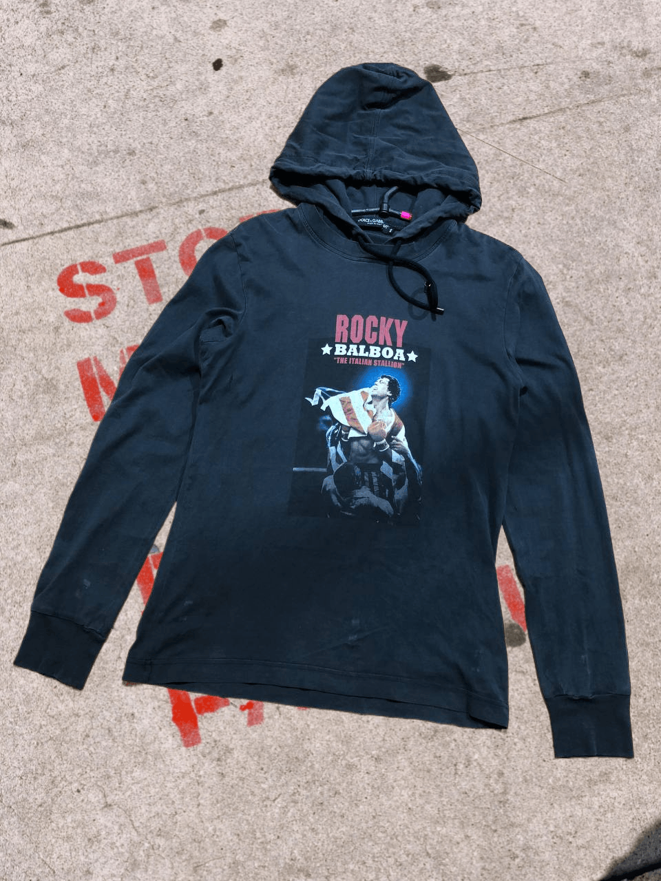 Dolce & Gabbana Dolce Gabbana Rocky Fighting Stance luxury Hoodie Size US S / EU 44-46 / 1 - 1 Thumbnail
