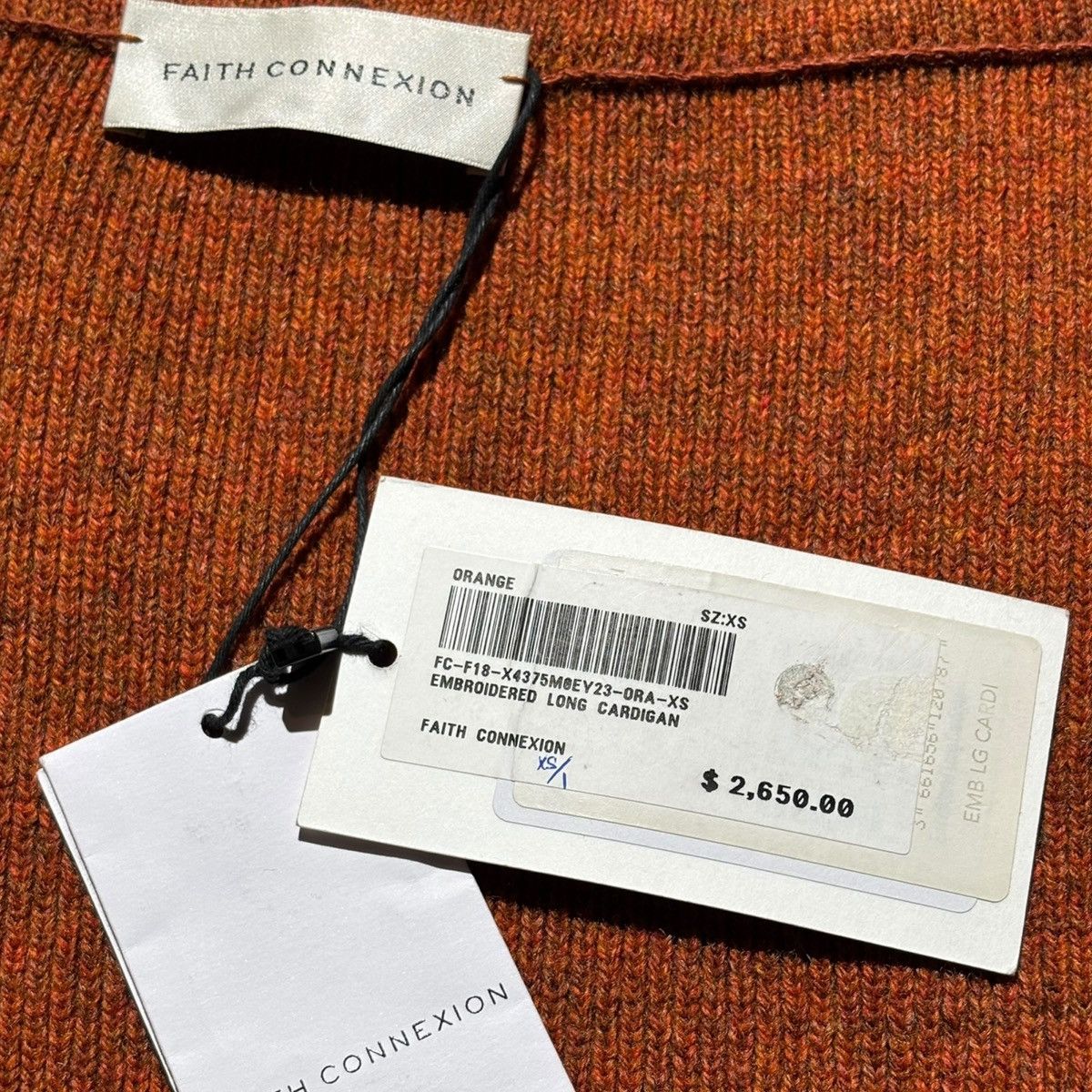 Faith Connexion $2,650 oversized Runway crystal embellished wool cardigan Size US XS / EU 42 / 0 - 3 Thumbnail