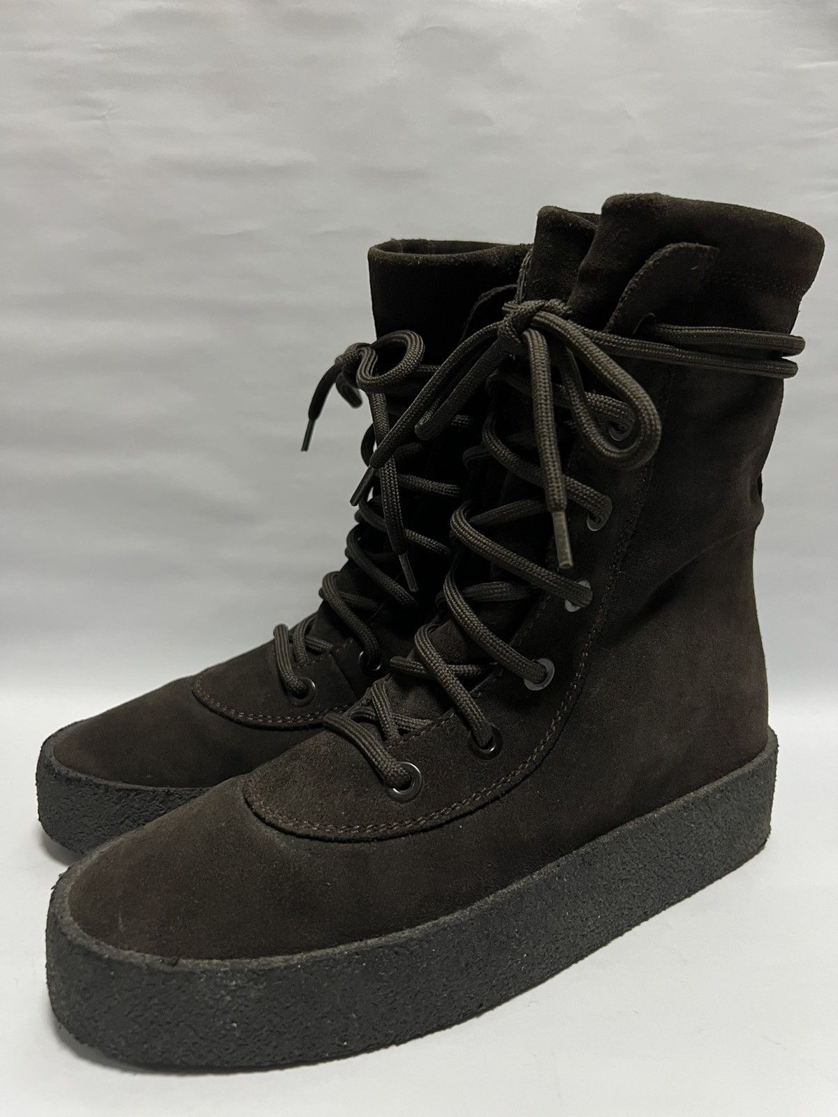 Yeezy Yeezy Season 2 - “Oil” Military Crepe Boots Size US 8 / EU 41 - 6 Thumbnail