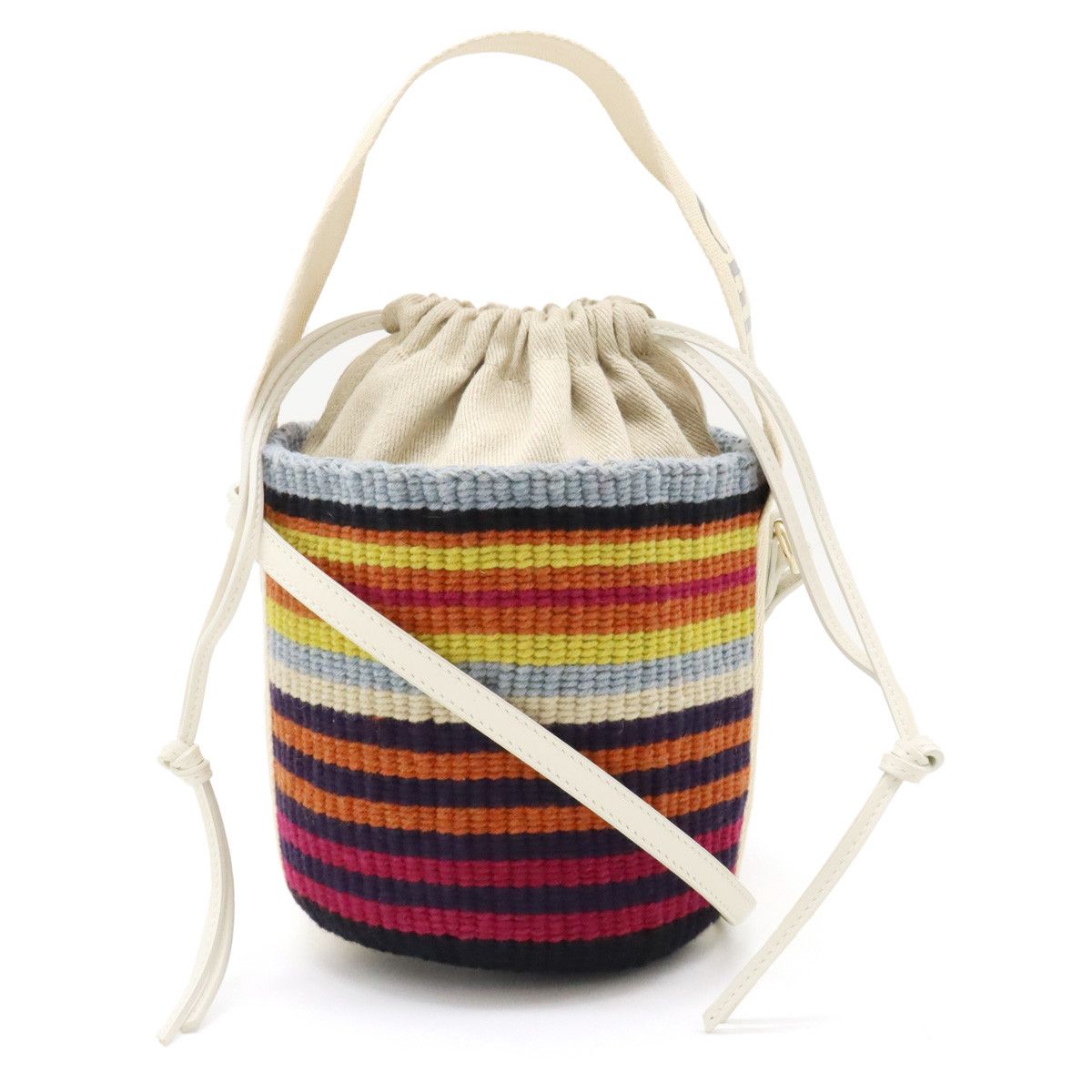 Chloe Chloe Chloe Mifuko Woody Small Basket Bag Handbag 2WAY Shoulder Bag Natural Material Handbag in Pristine Condition Size ONE SIZE - 1 Thumbnail