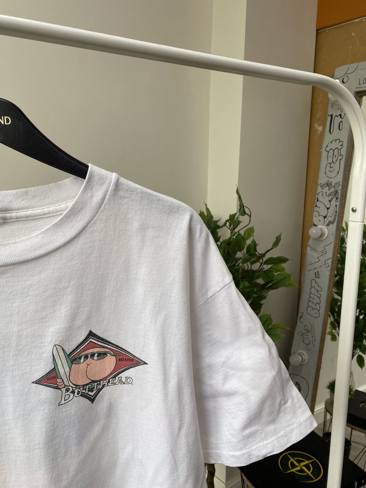 Band Tees × Designer × Vintage Vtg 1993 ButtHead Surfing USA Big Print Size US XL / EU 56 / 4 - 5 Thumbnail