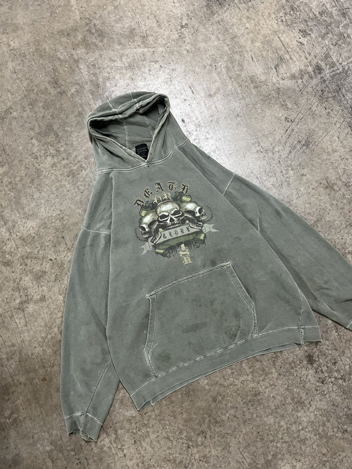 Vintage Y2k top heavy grunge hoodie skater streetwear hype rare Size US L / EU 52-54 / 3 - 1 Thumbnail