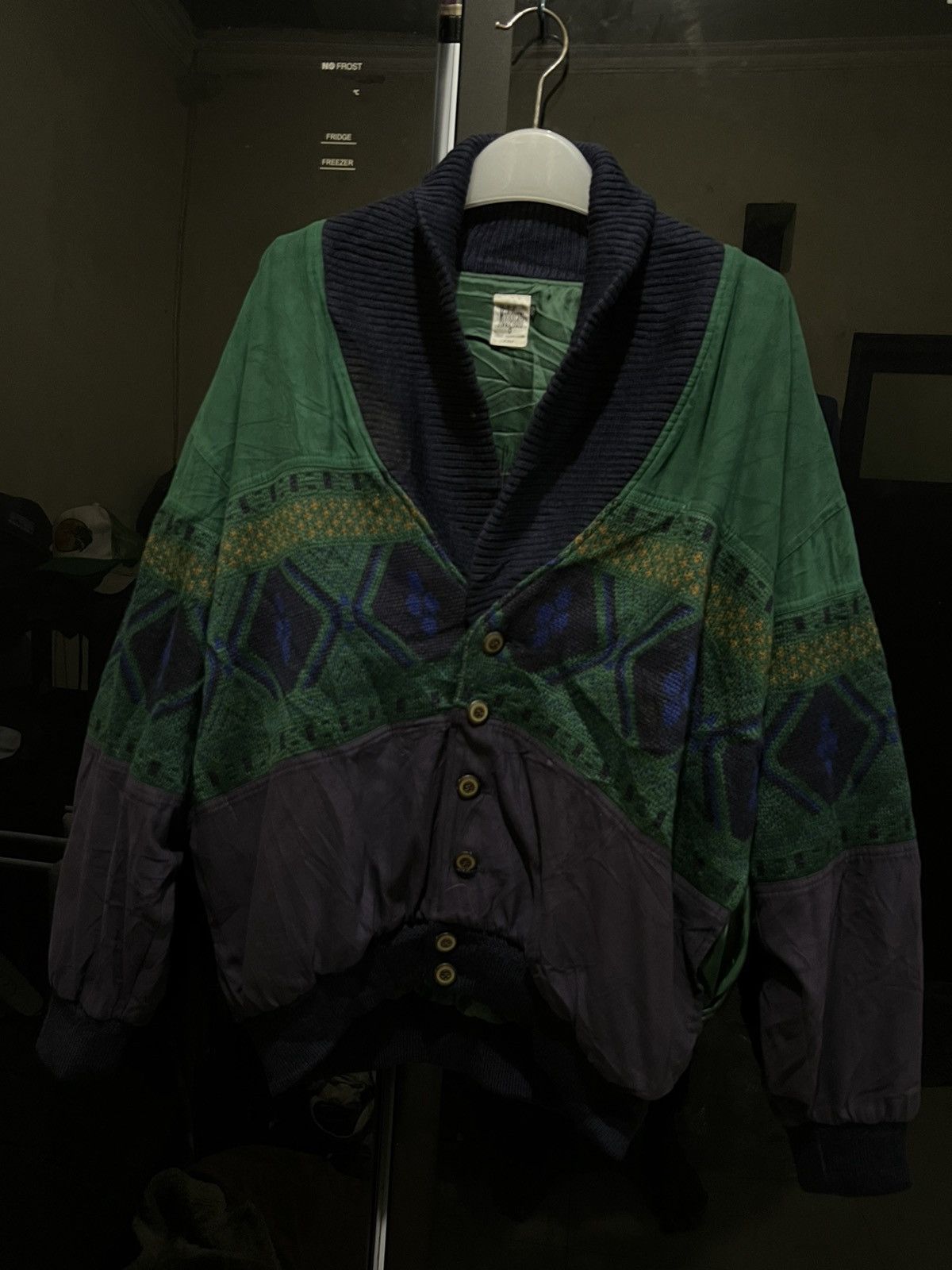 Coogi Vintage Modigliani Italy Uomo Coordwear Cardigan Bomber Size US XL / EU 56 / 4 - 1 Thumbnail