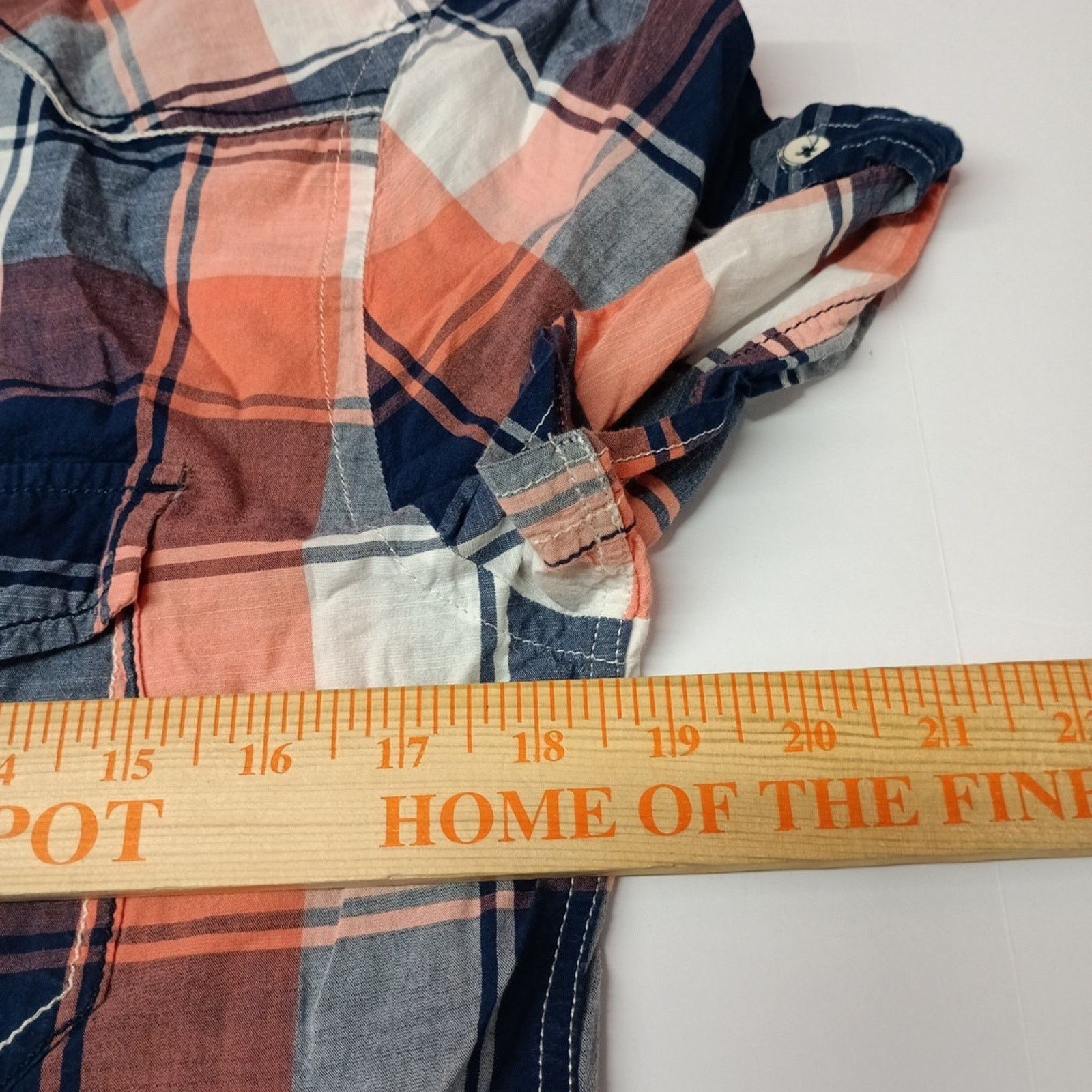 Express Express Button-Up Plaid Shirt Mens S Small Multicolor Fitted Size US S / EU 44-46 / 1 - 4 Thumbnail