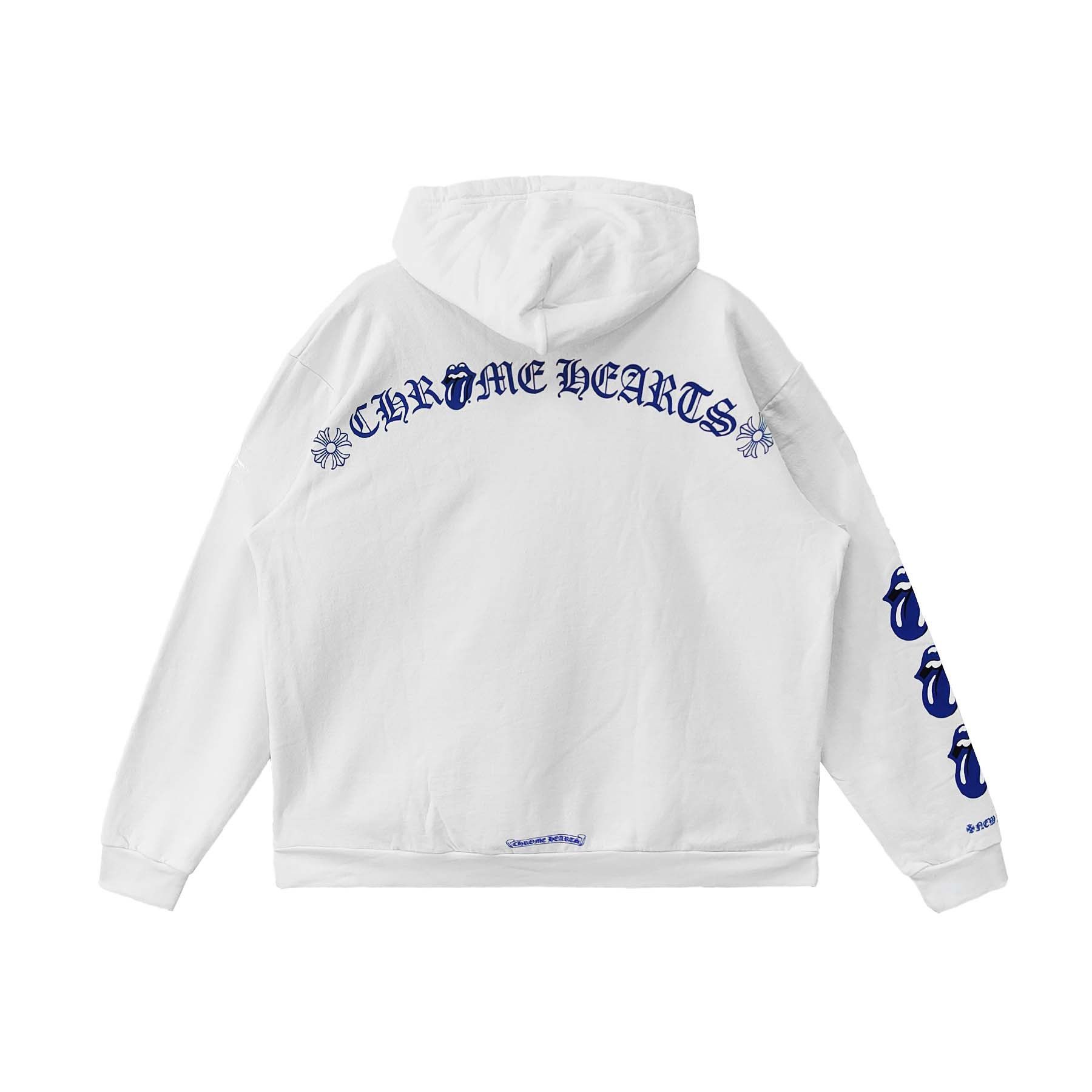 Chrome Hearts Chrome Hearts Rolling Stones New York Exclusive White Hoodie Size US XL / EU 56 / 4 - 2 Thumbnail