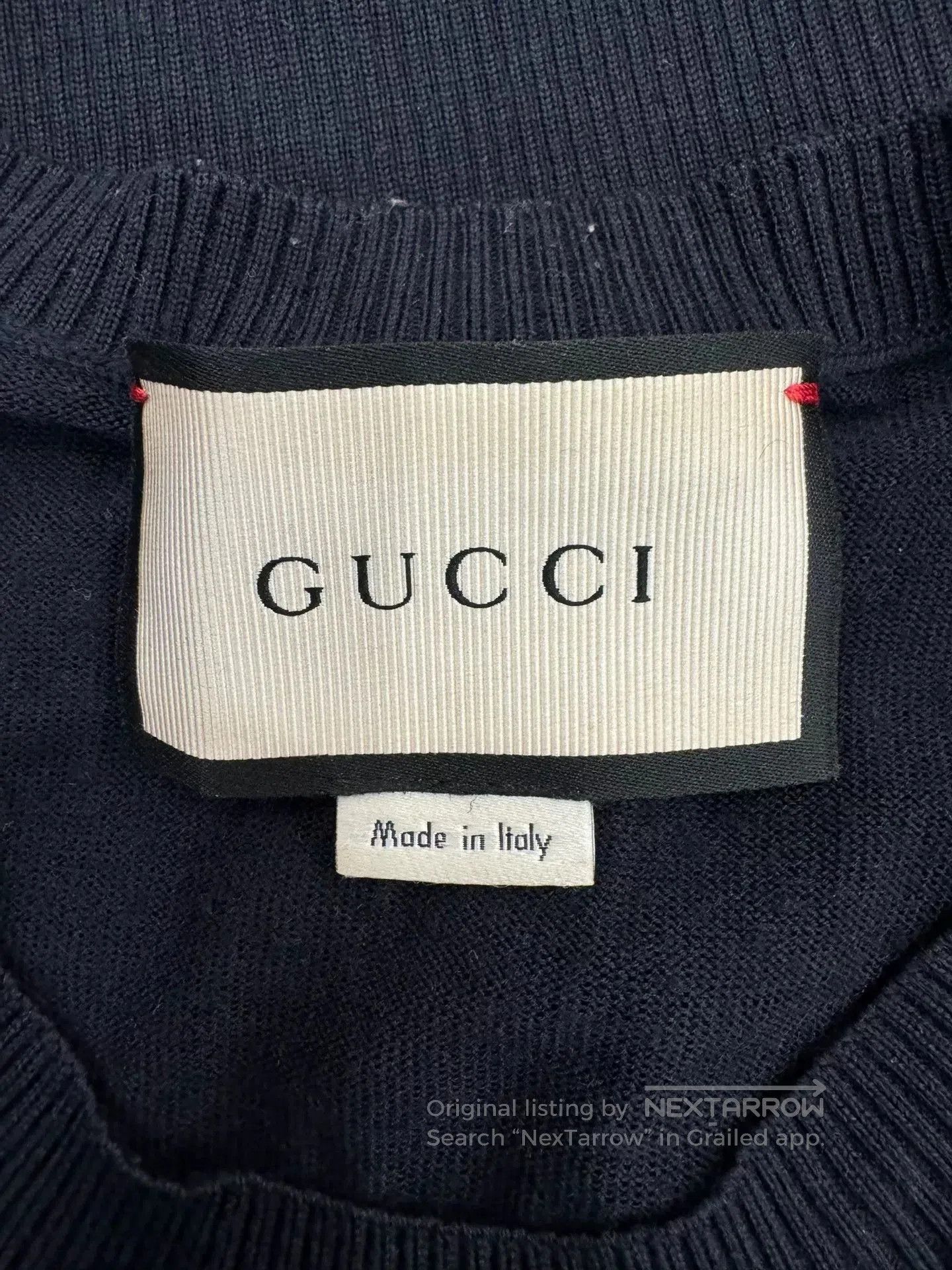 Gucci Gucci Red Bee Logo Men's Knit Sweater. Size US XL / EU 56 / 4 - 3 Thumbnail