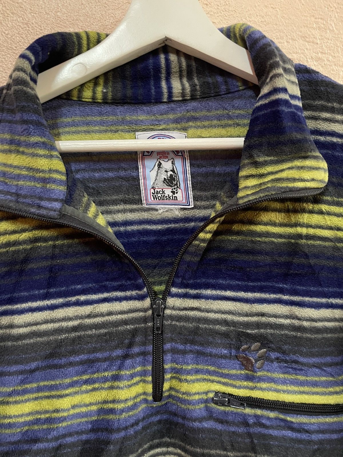 Jack Wolfskin Jack Wolfskins Pullover Sweater Polartec outdoor gear Stripe Size US L / EU 52-54 / 3 - 1 Thumbnail