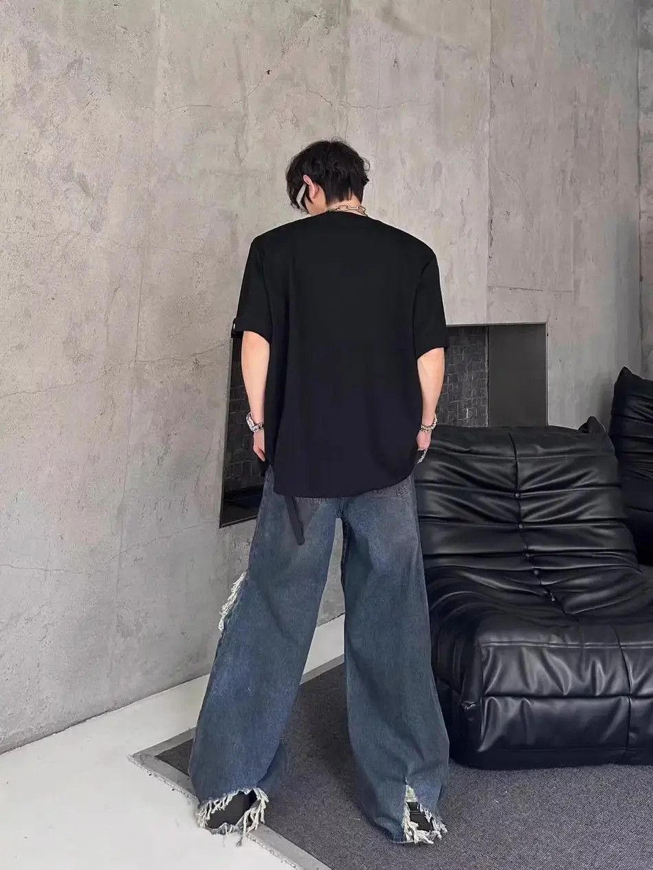 Japanese Brand Retro splashed ink distressed jeans Size US 32 / EU 48 - 4 Thumbnail