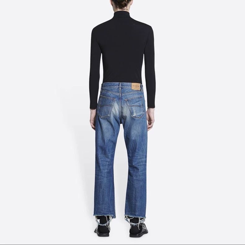 Balenciaga Balenciaga SS22 Legs Broken Washed Old Denim Pants 2502-Nex Size US 30 / EU 46 - 8 Thumbnail