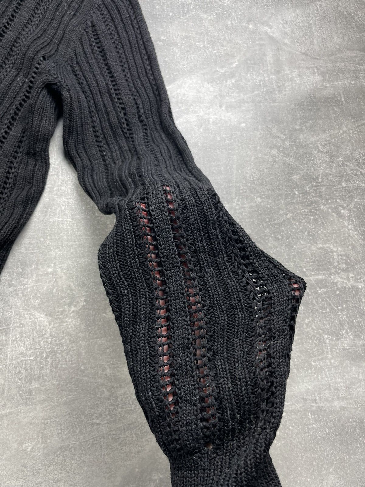 Fendi Fendi Vintage Luxury Ribbed Knit Cotton Zip Cardigan Black Size US M / EU 48-50 / 2 - 4 Thumbnail
