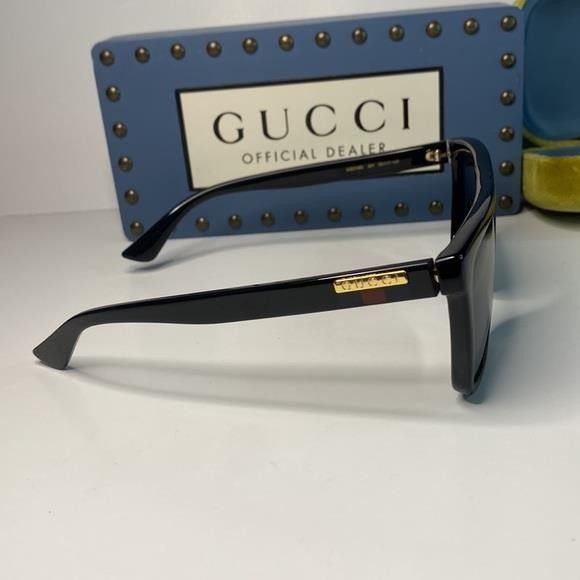 Gucci 💯 - Authentic- New-GUCCI Grey /Black Browline Men's Sunglas Size ONE SIZE - 12 Thumbnail