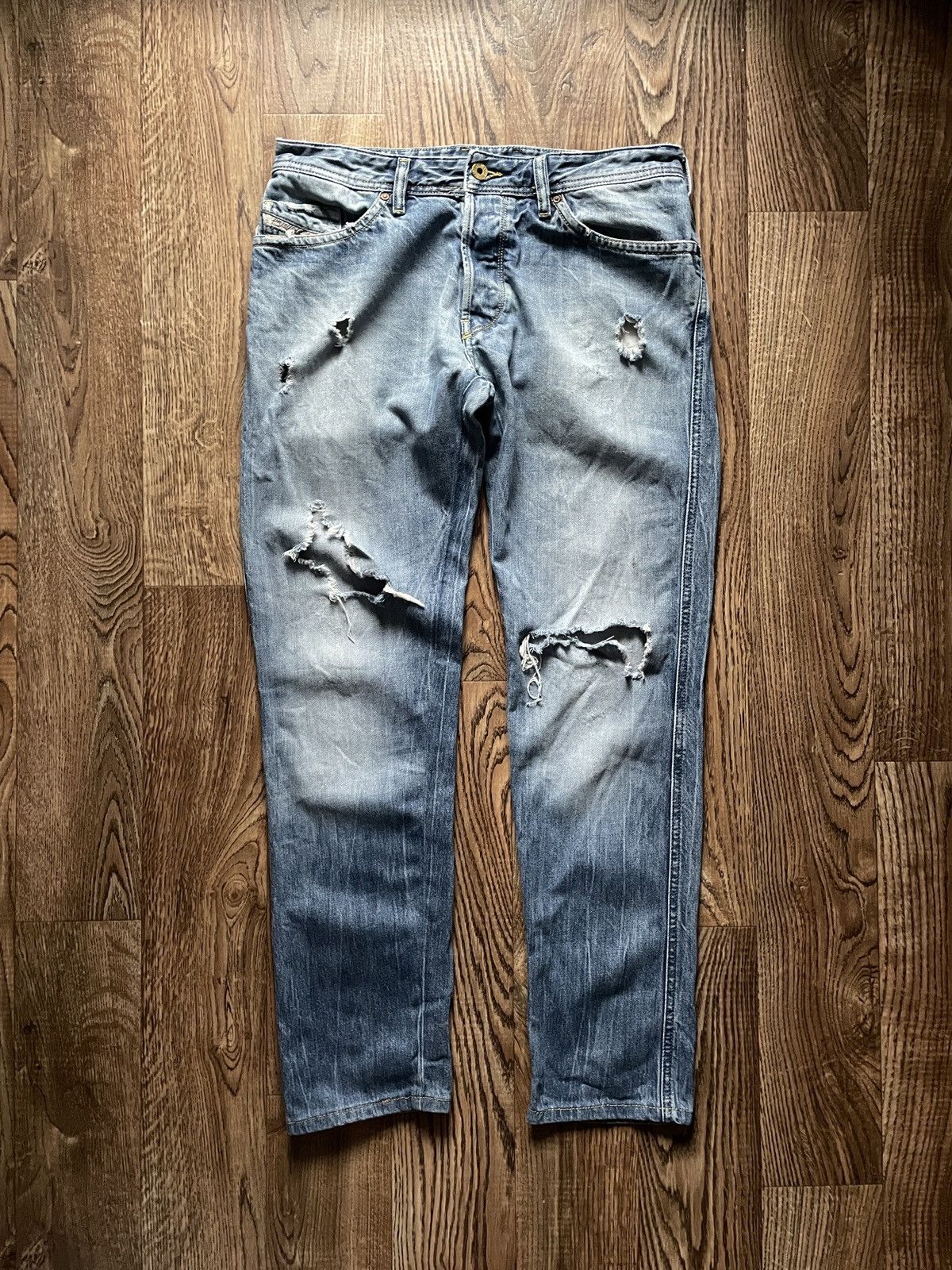 Diesel Y2K Diesel RUKY Jeans Boot Cut Button Fly Distressed Size US 32 / EU 48 - 4 Thumbnail