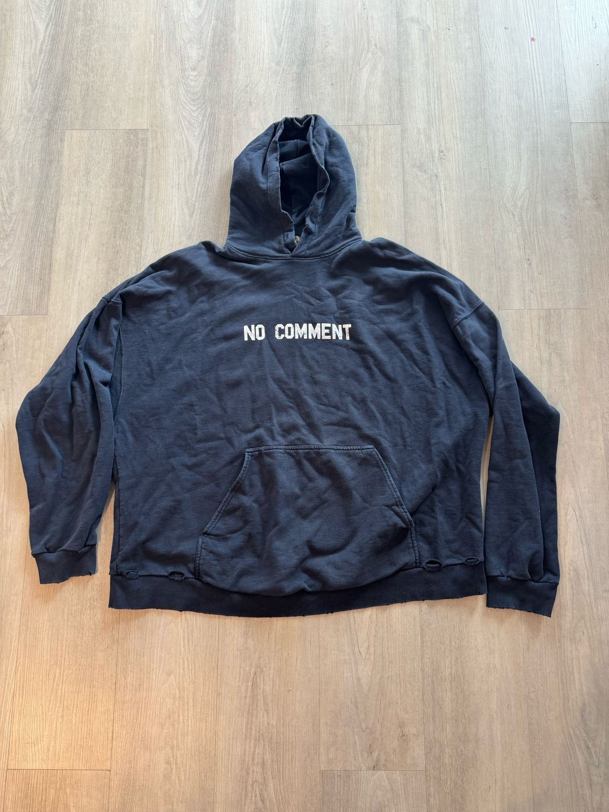 Balenciaga No Comment Hoodie Wide Fit Size US L / EU 52-54 / 3 - 2 Thumbnail