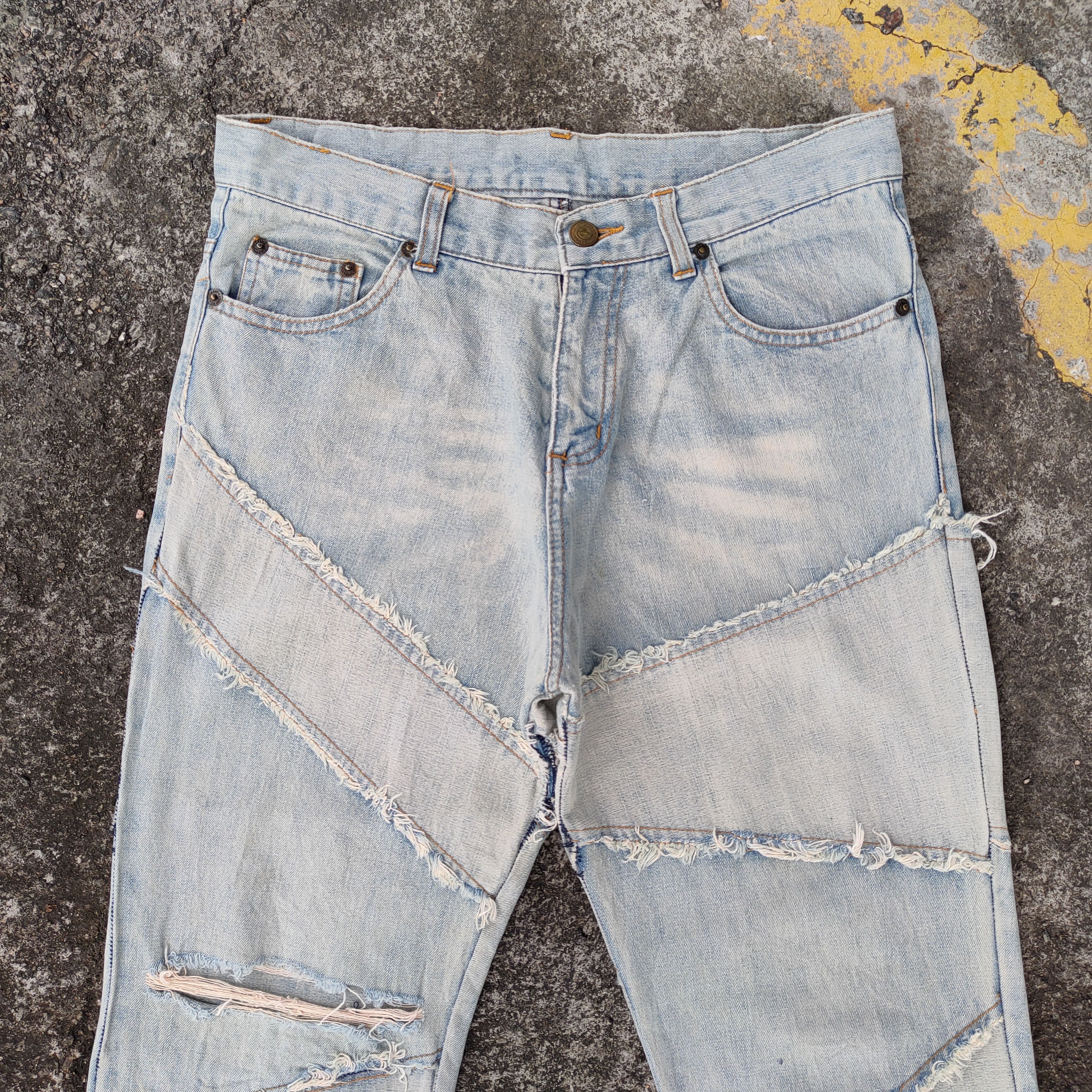 Japanese Brand FLARE VINTAGE JAPANESE BOOTCUT FADED JEANS DENIM PANTS Size US 30 / EU 46 - 3 Thumbnail