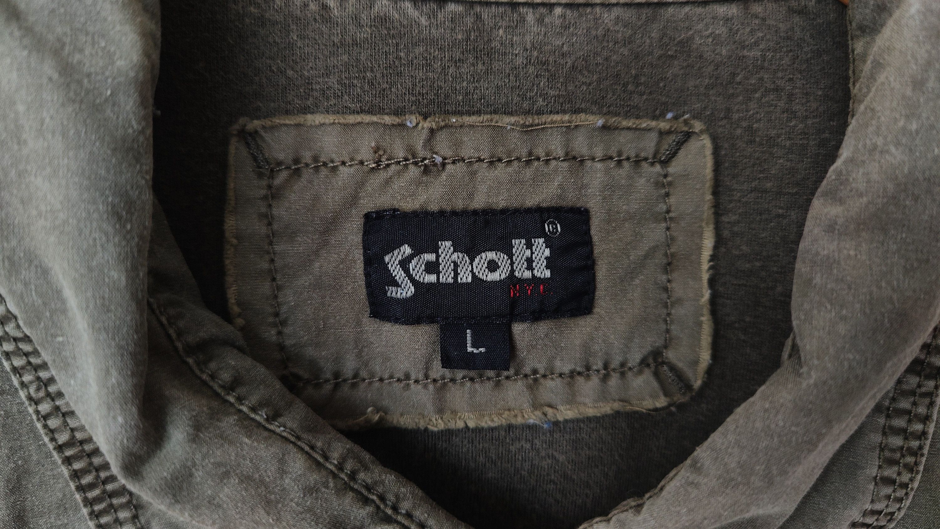 Schott Schott NYC Military Army Spell Out Short Sleeve Button Shirt Size US L / EU 52-54 / 3 - 3 Thumbnail